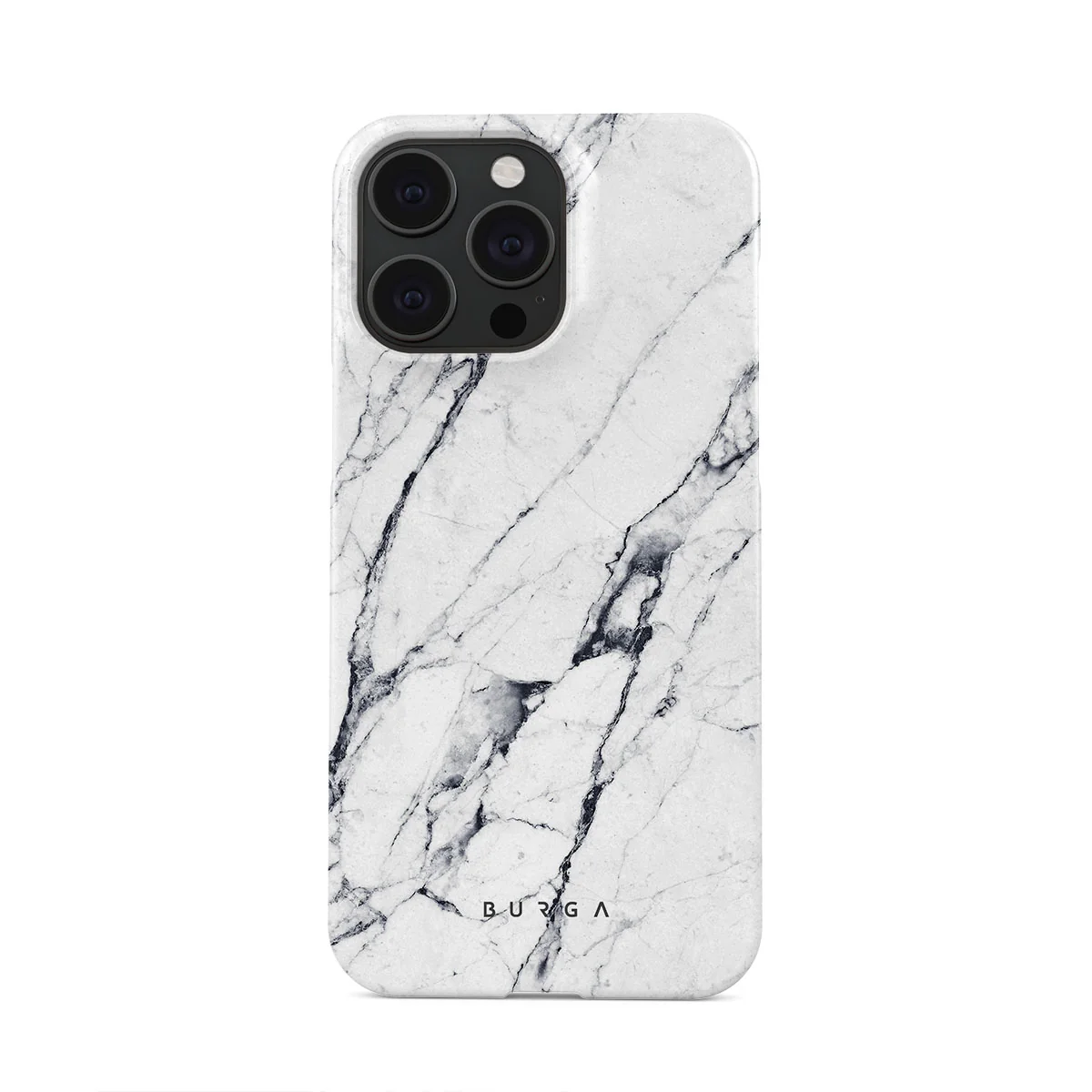 Satin White - Marble iPhone 15 Pro Max ケース
