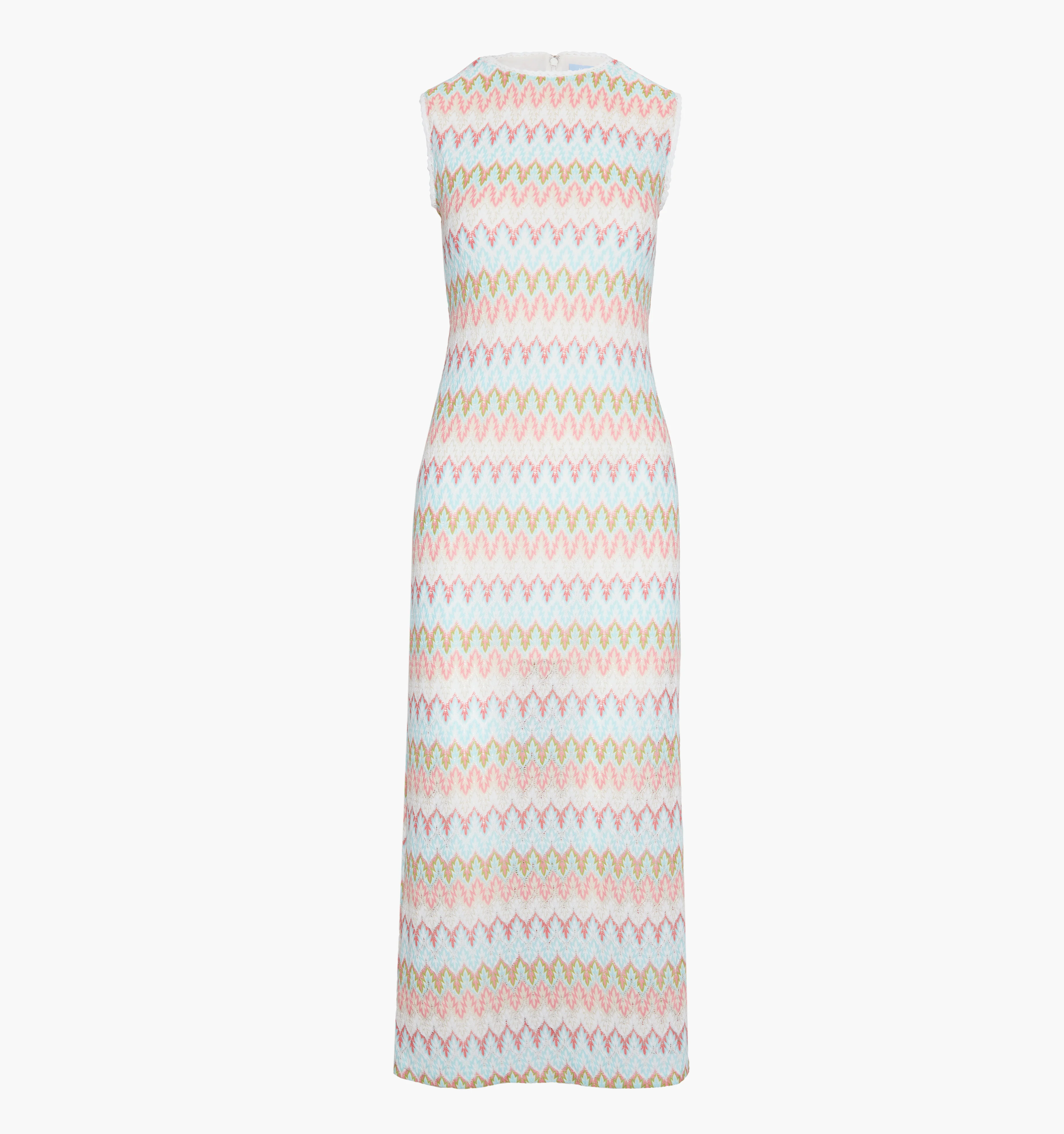 The Taytum Dress - White Multi Smooth Shimmer Knit