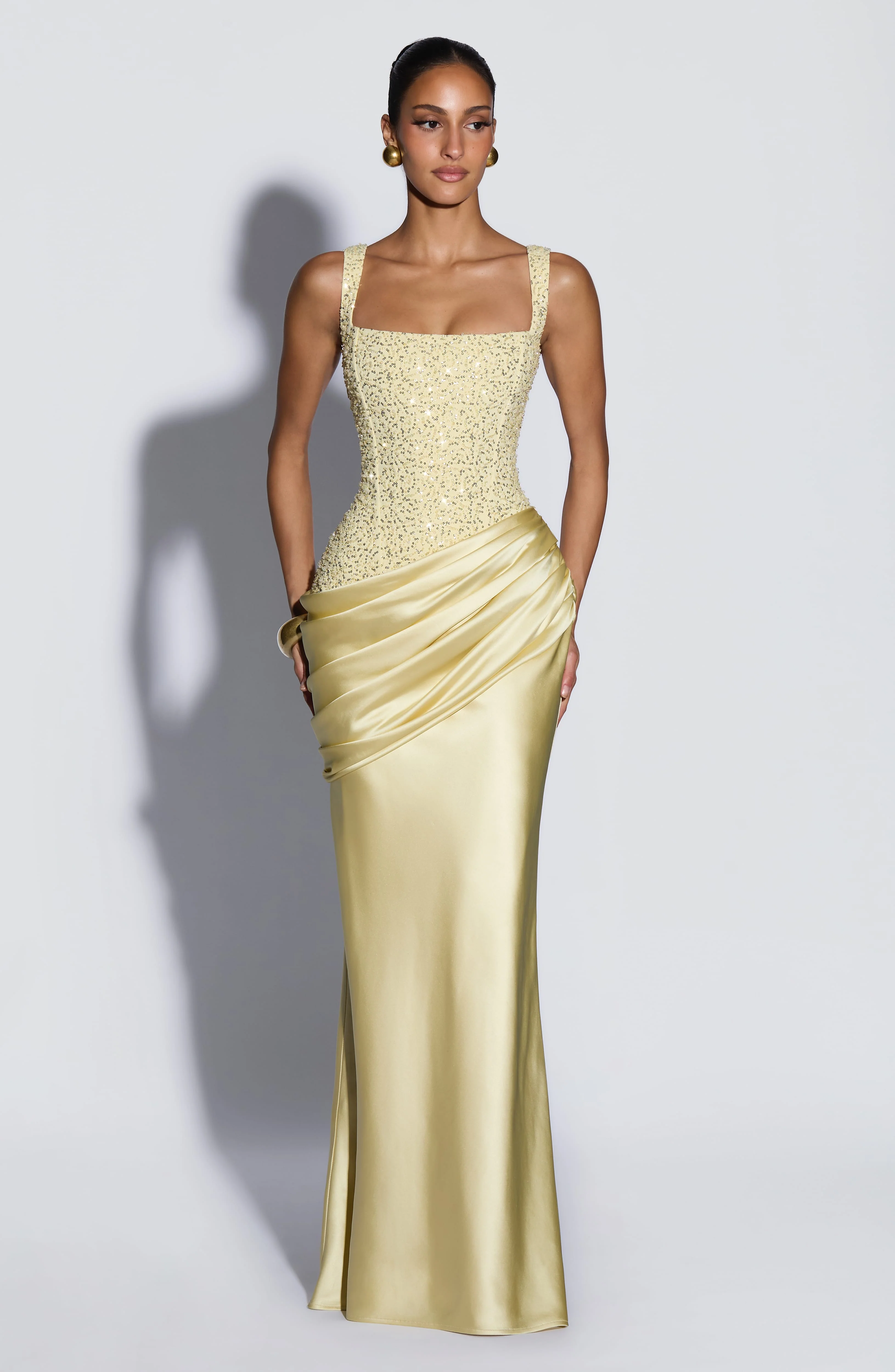 Alexandria Maxi Dress - Lemon