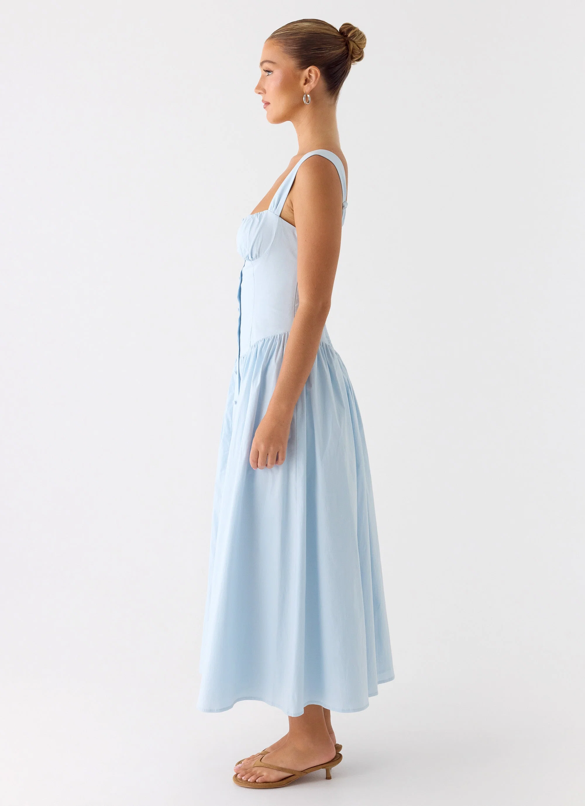 Emmalina Midi Dress - Blue