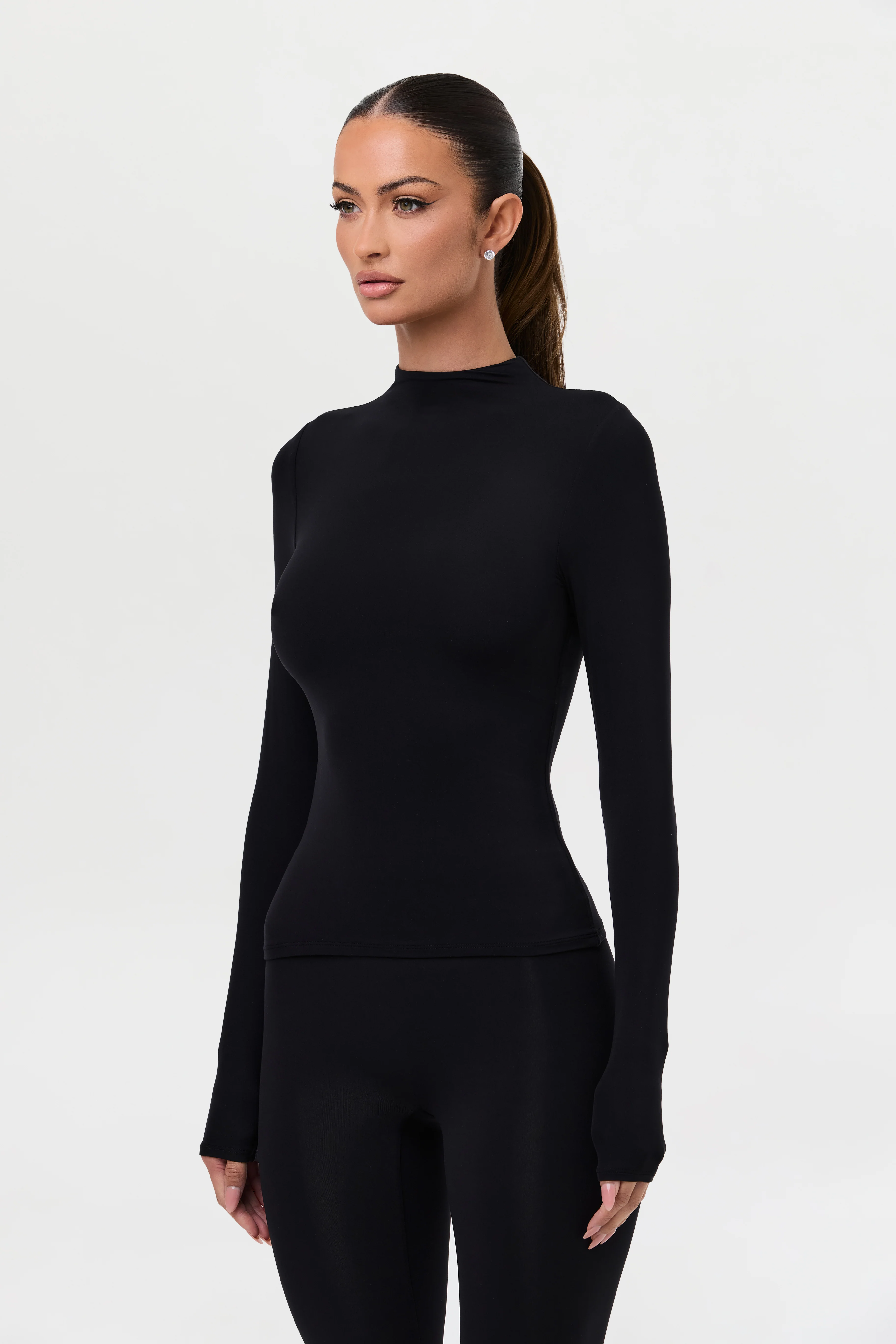 Naked Mock Neck Top