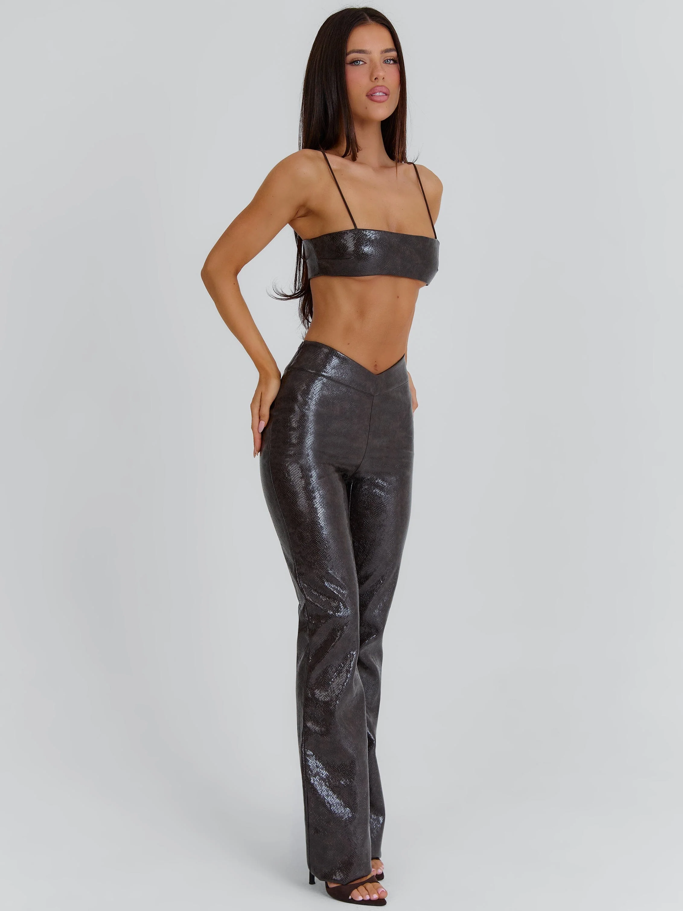 ISHANI PANT CHOCOLATE BROWN