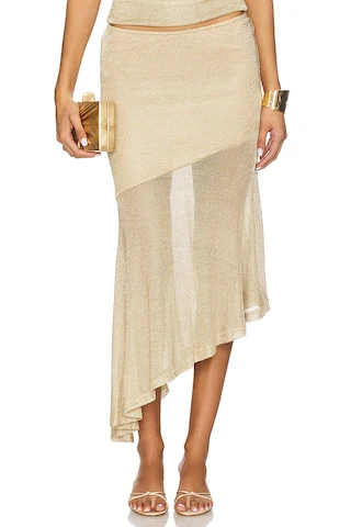 Elaine Flounce Midi Skirt