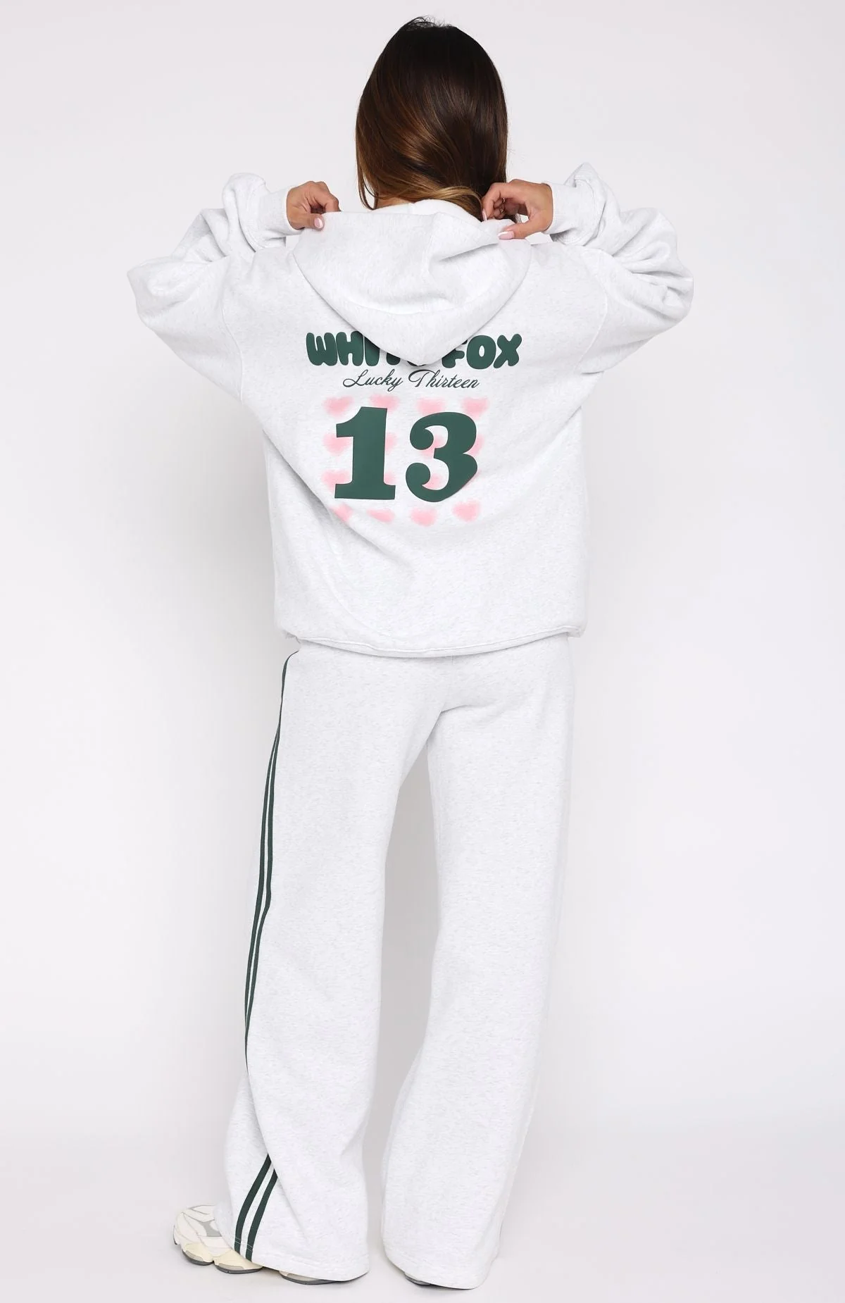 Lucky Thirteen Charise Zip Front Hoodie Grey Marle