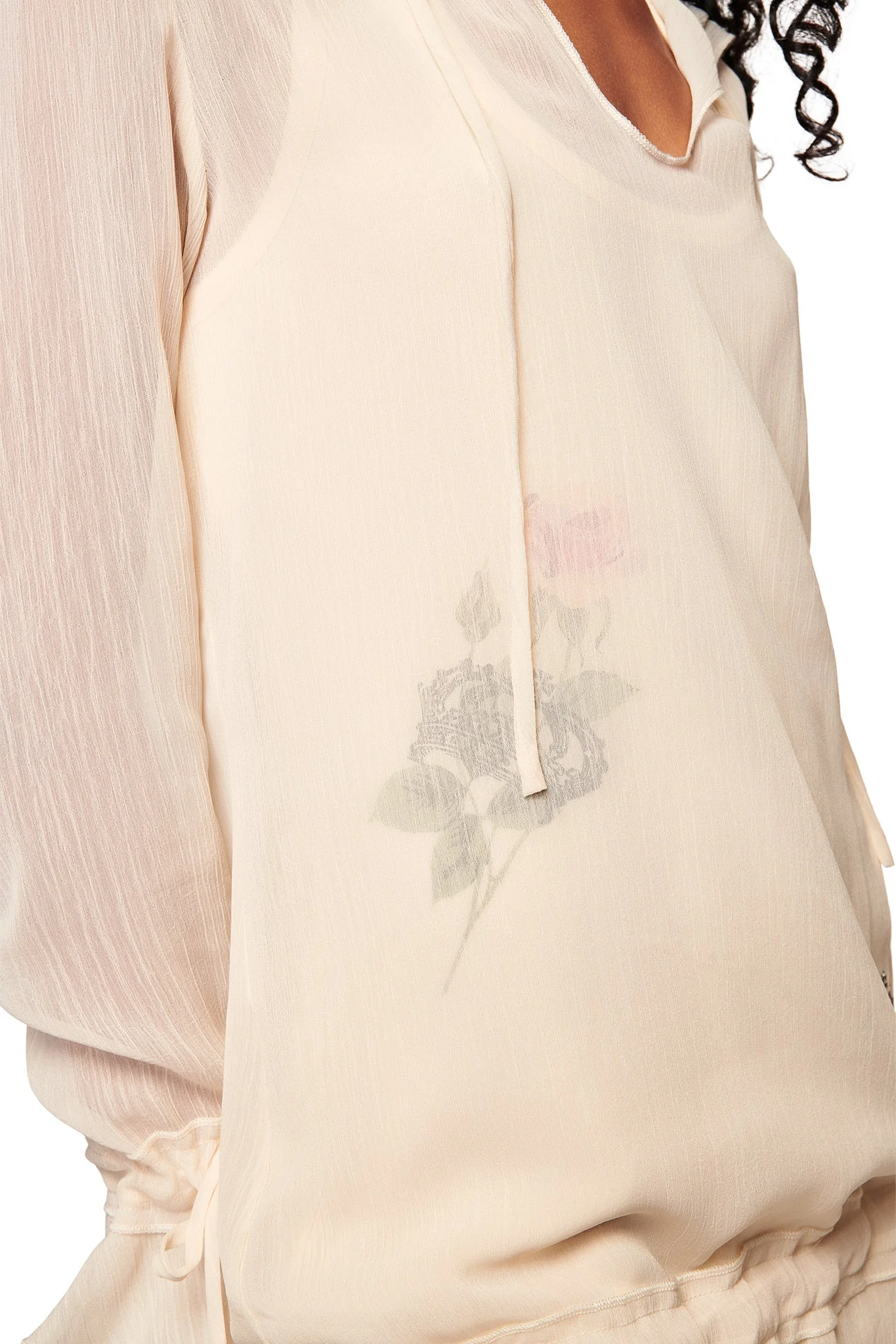 Diamond 2-In-1 Mini Dress - Cream