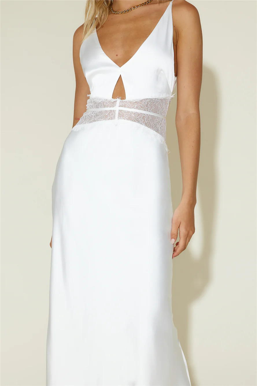 Priscilla Maxi Dress White - luluinthesky