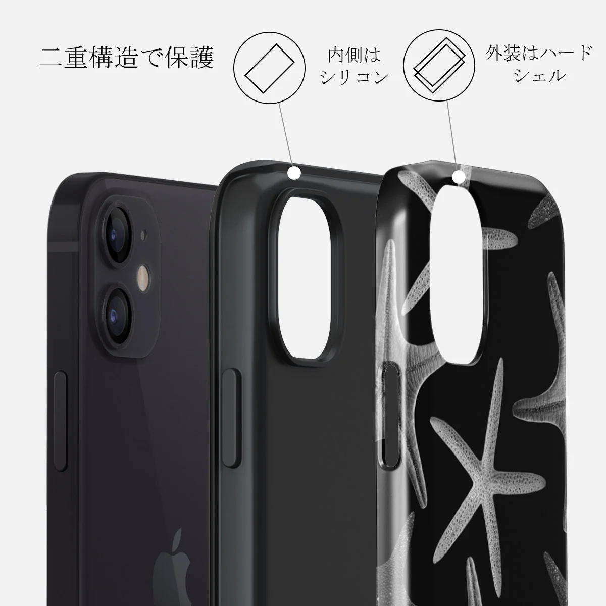 Midnight Ocean - iPhone 12 Mini ケース