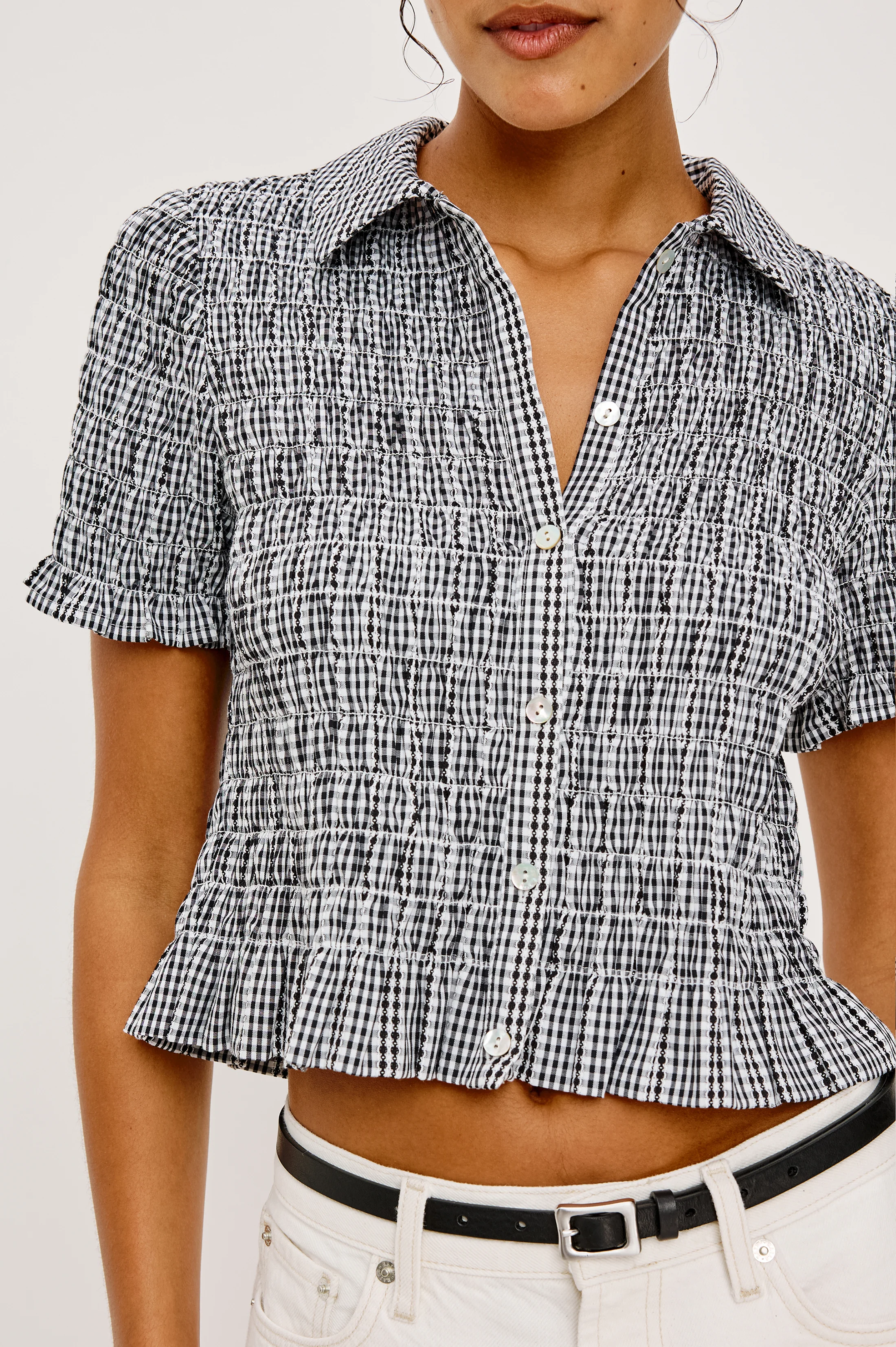 Alton Shirt - Black Gingham