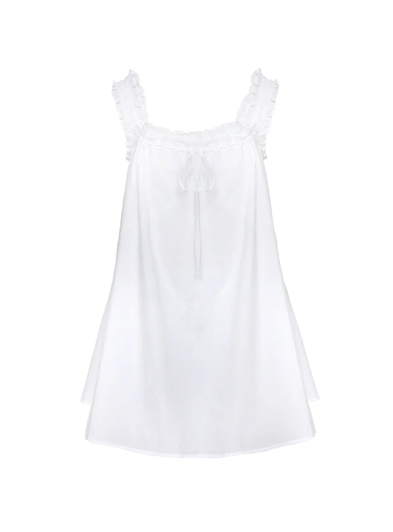Swing Mini Dress White Petite - luluinthesky
