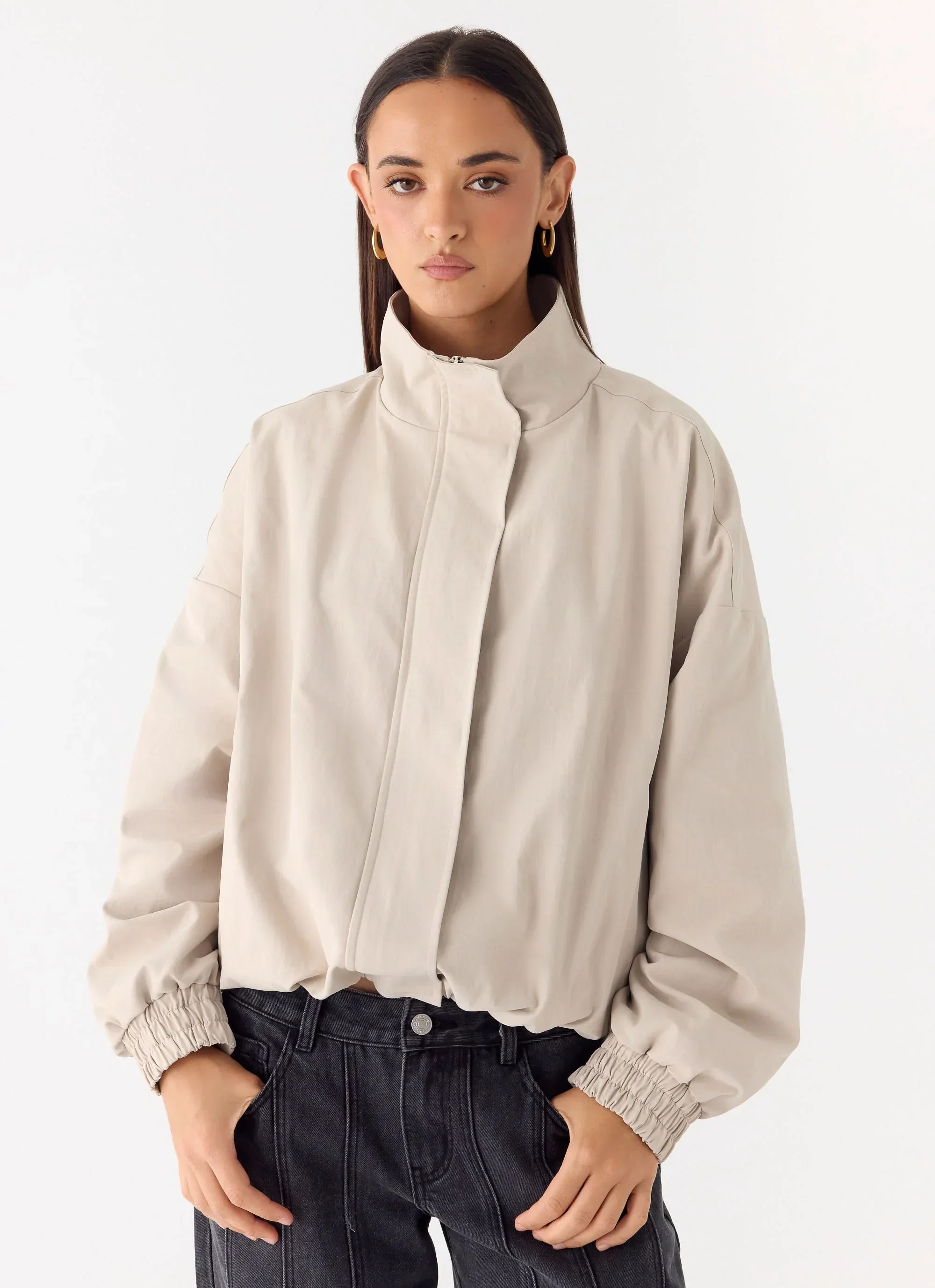 Luca Trench Jacket - Cool Tan