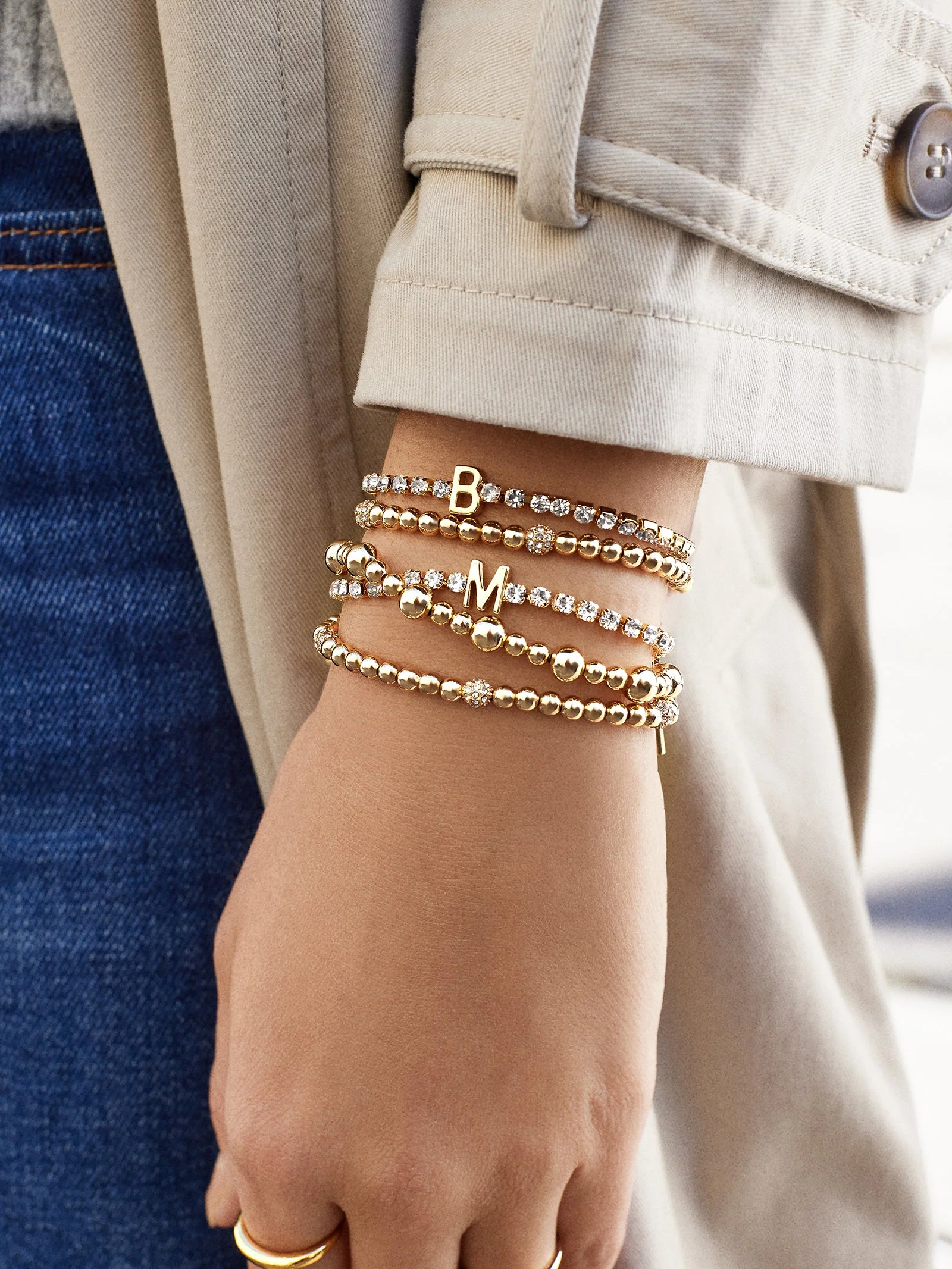 Carly Bracelet - Gold/Pavé