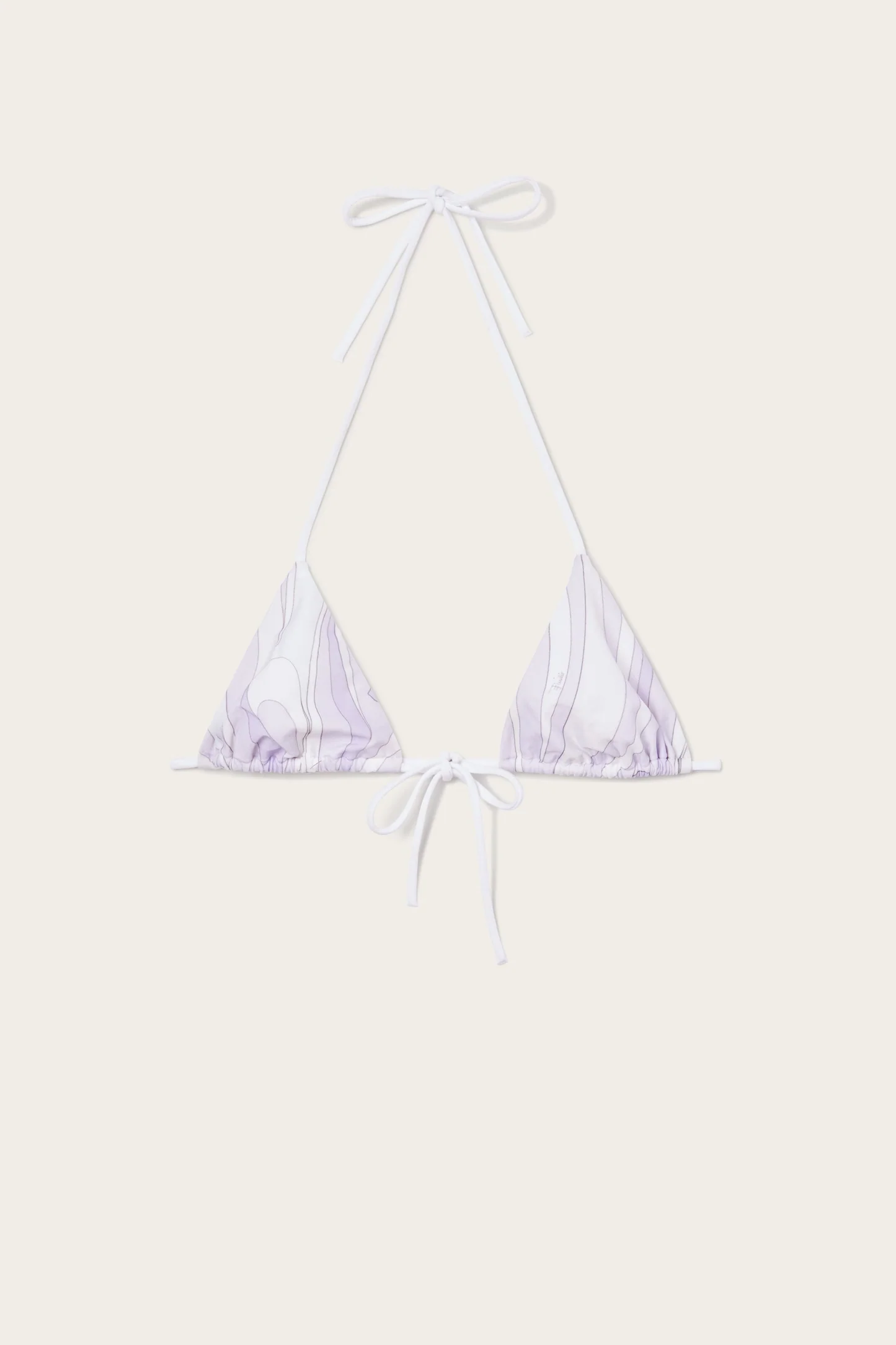 PUCCI Marmo Print Triangle Bikini Top