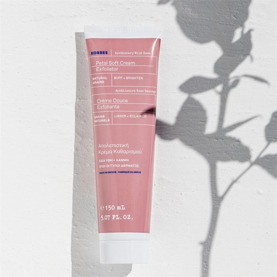 Korres Apothecary Wild Rose Delikatny krem peelingujący do twarzy
