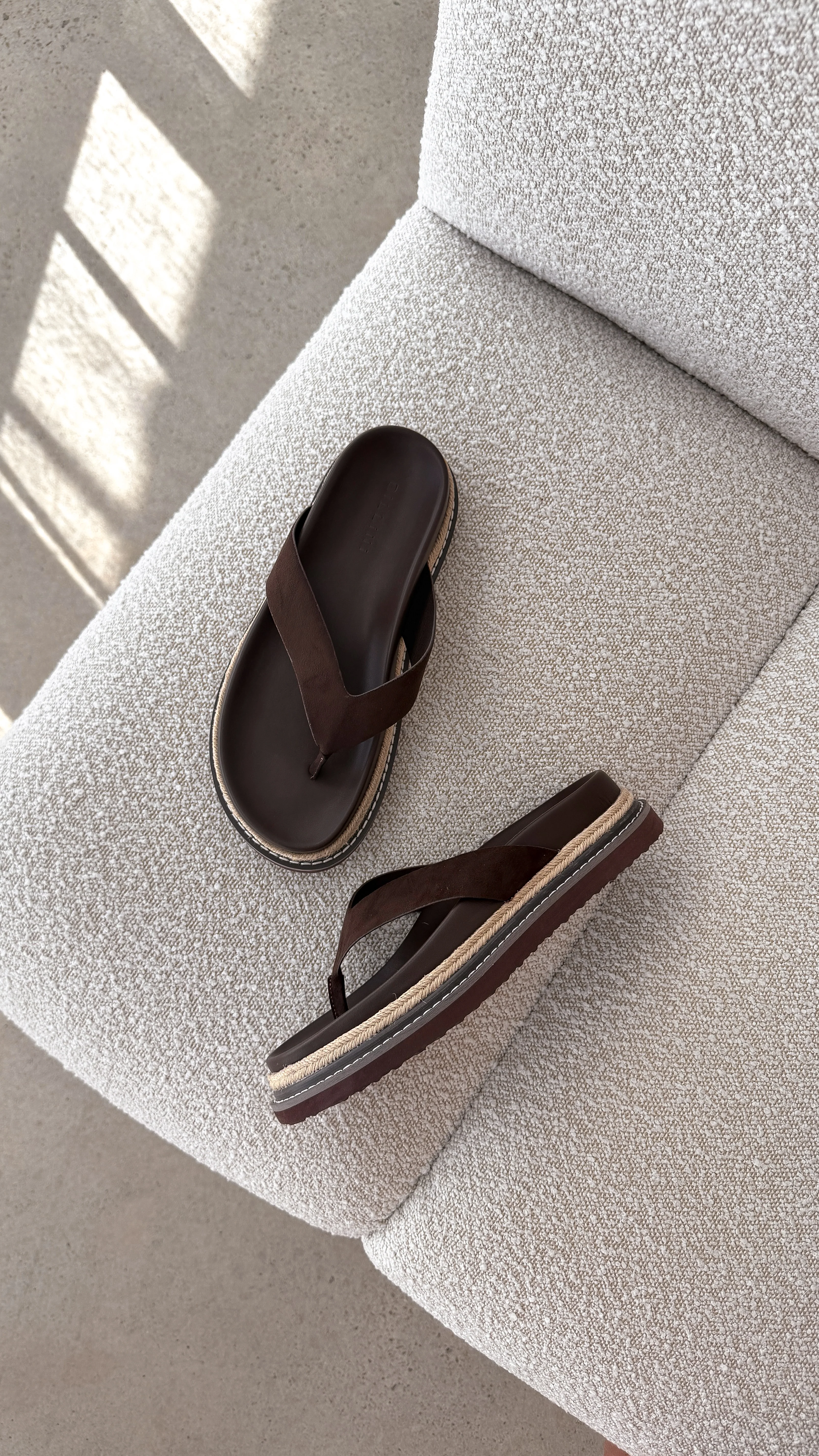 Arley Slide - Cocoa Suede