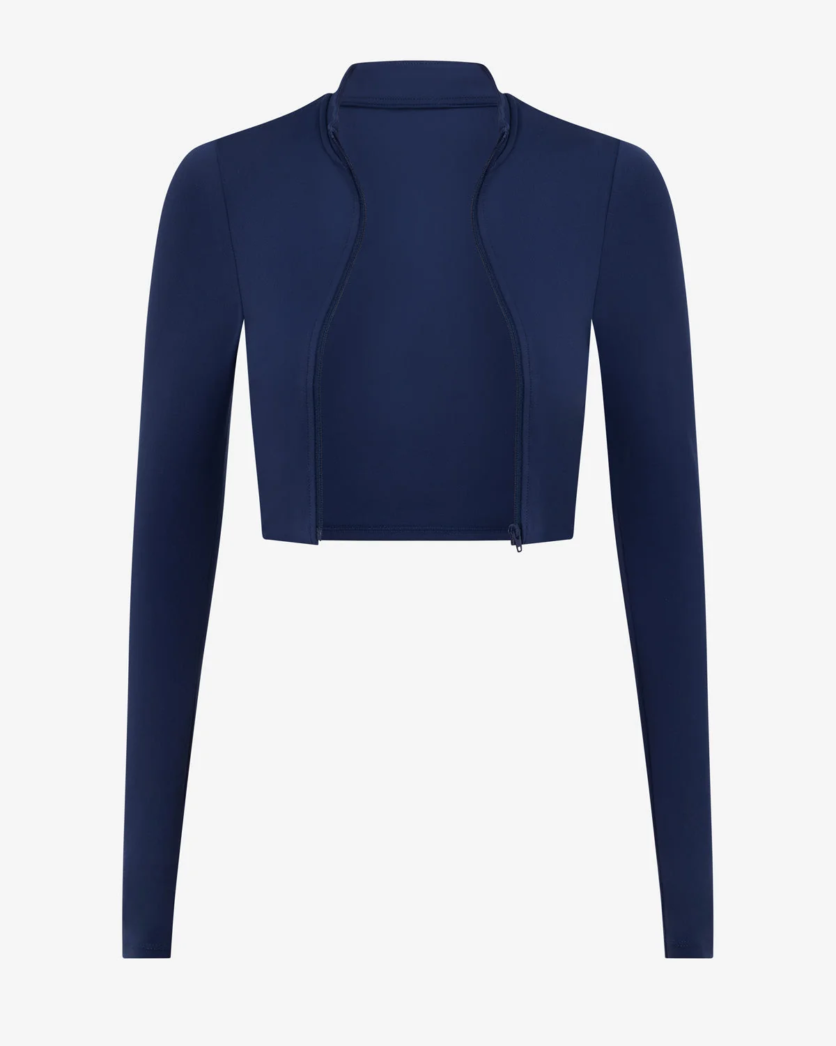 Serenity Cropped Zip Jacket | Navy