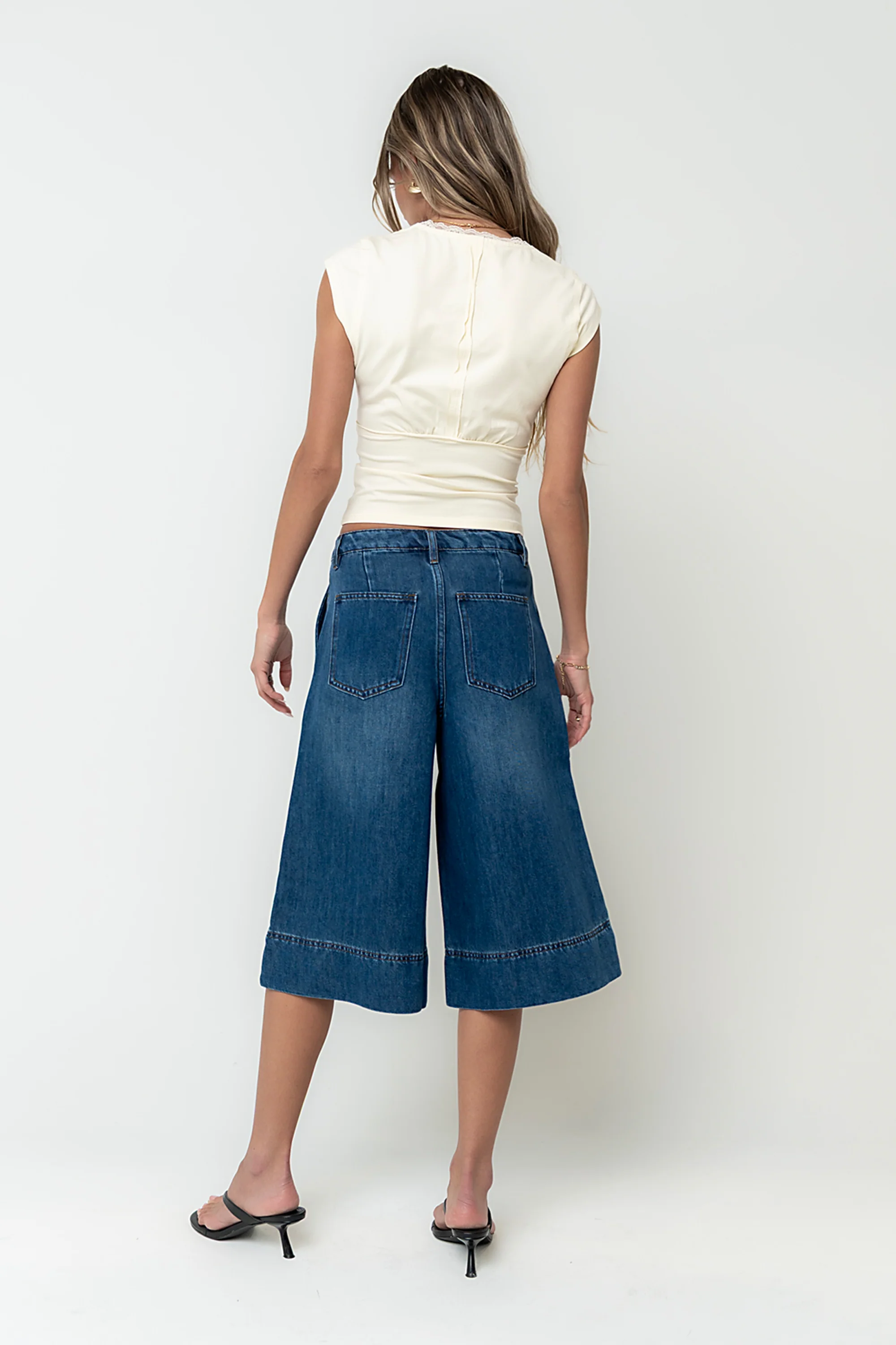 Alix Denim Culottes - FINAL SALE