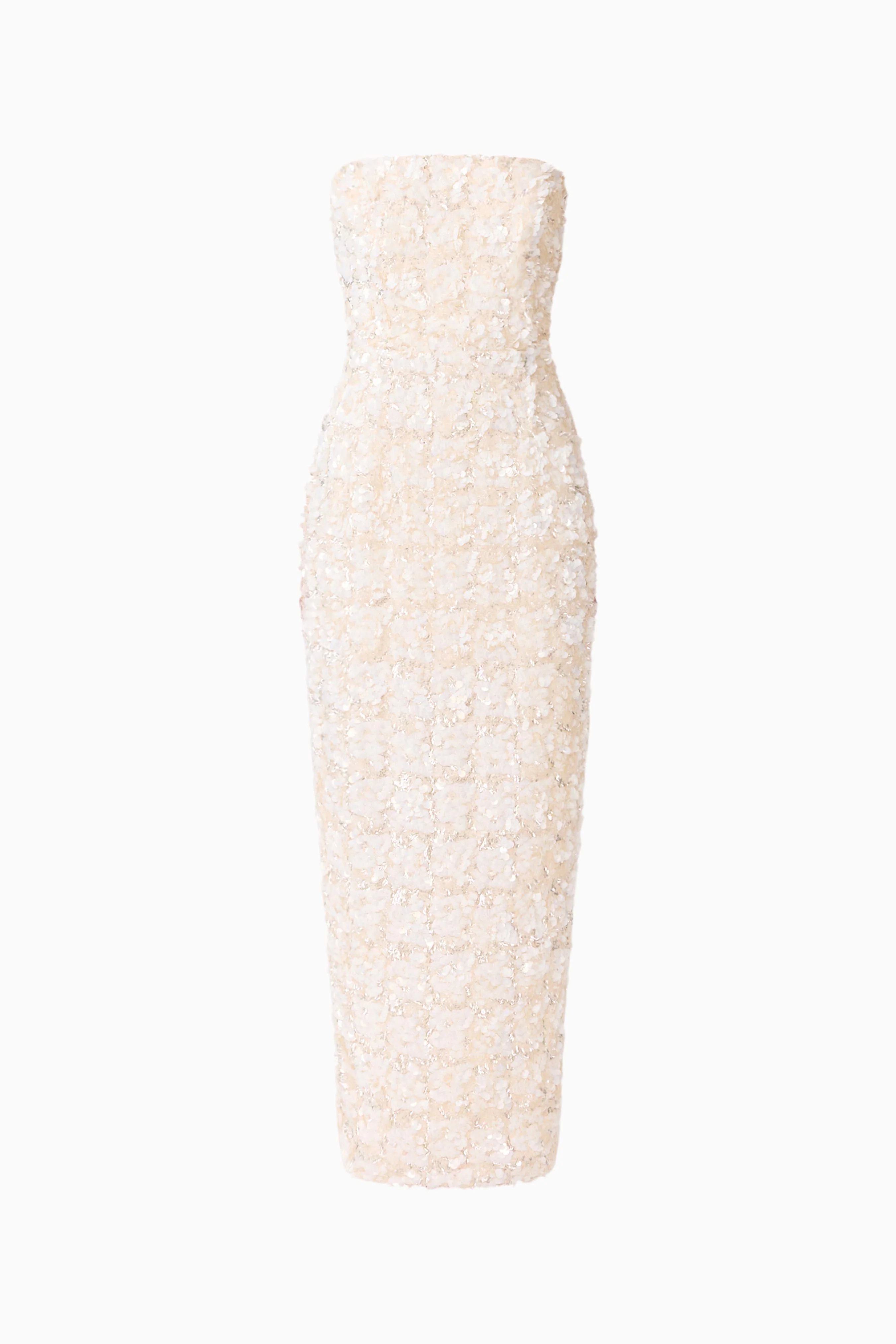 Silvana Column Gown in Cream