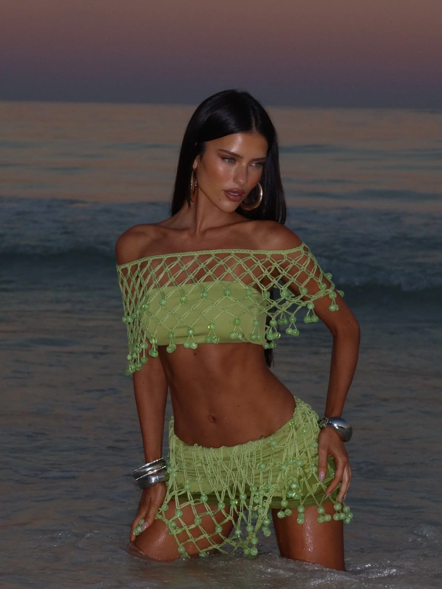 Yvon-Mini-Skirt-Green