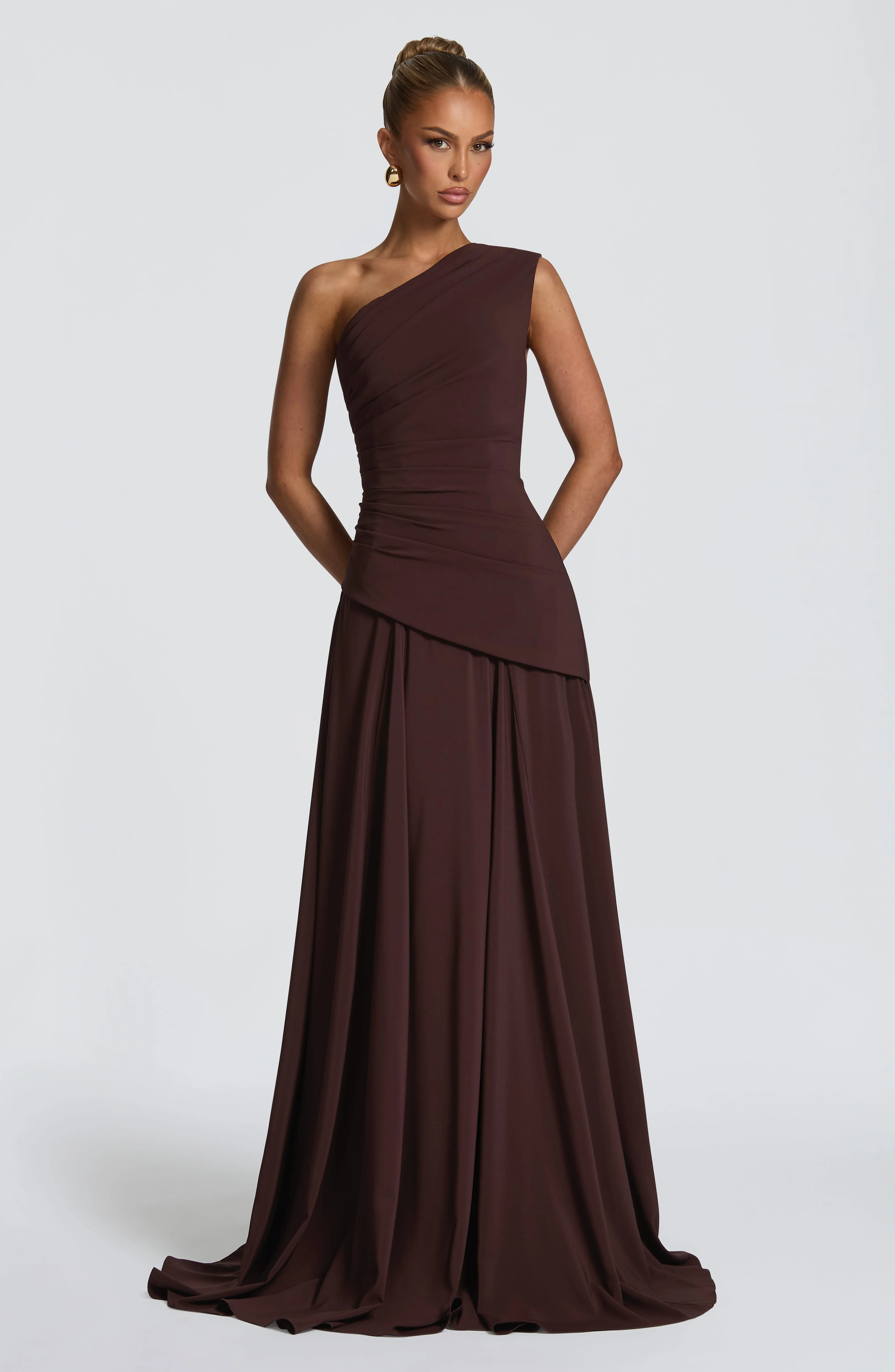 Bianca Maxi Dress - Plum Brown