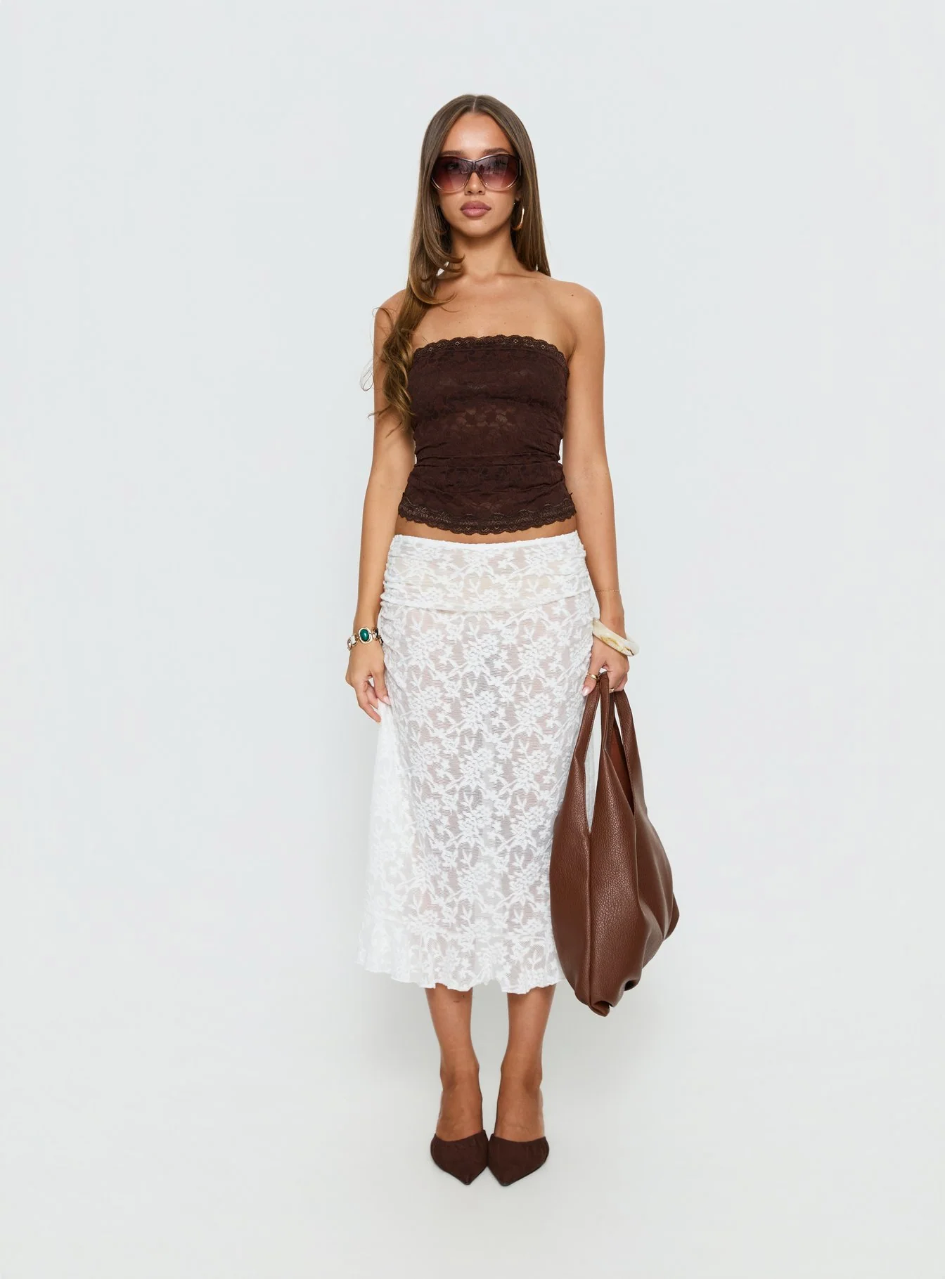 Mochapella Strapless Top Chocolate