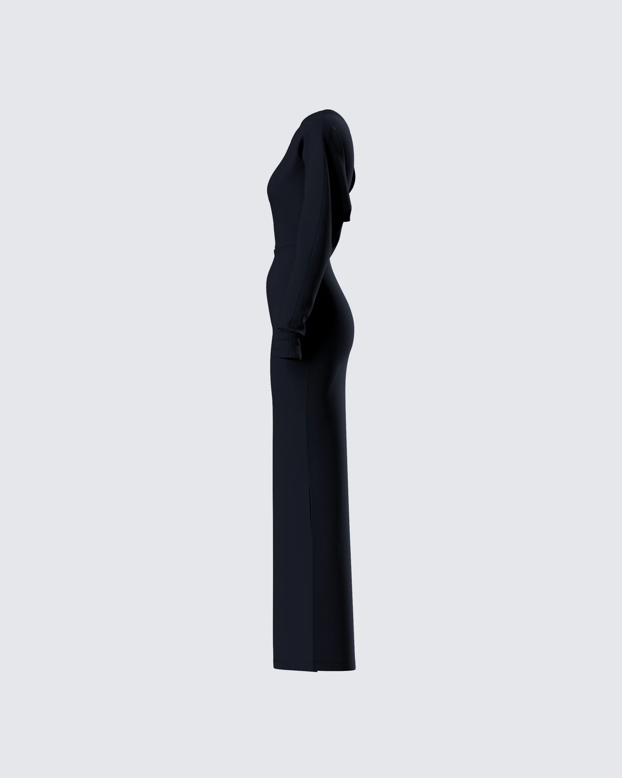 Morwena Black Off Shoulder Maxi Dress
