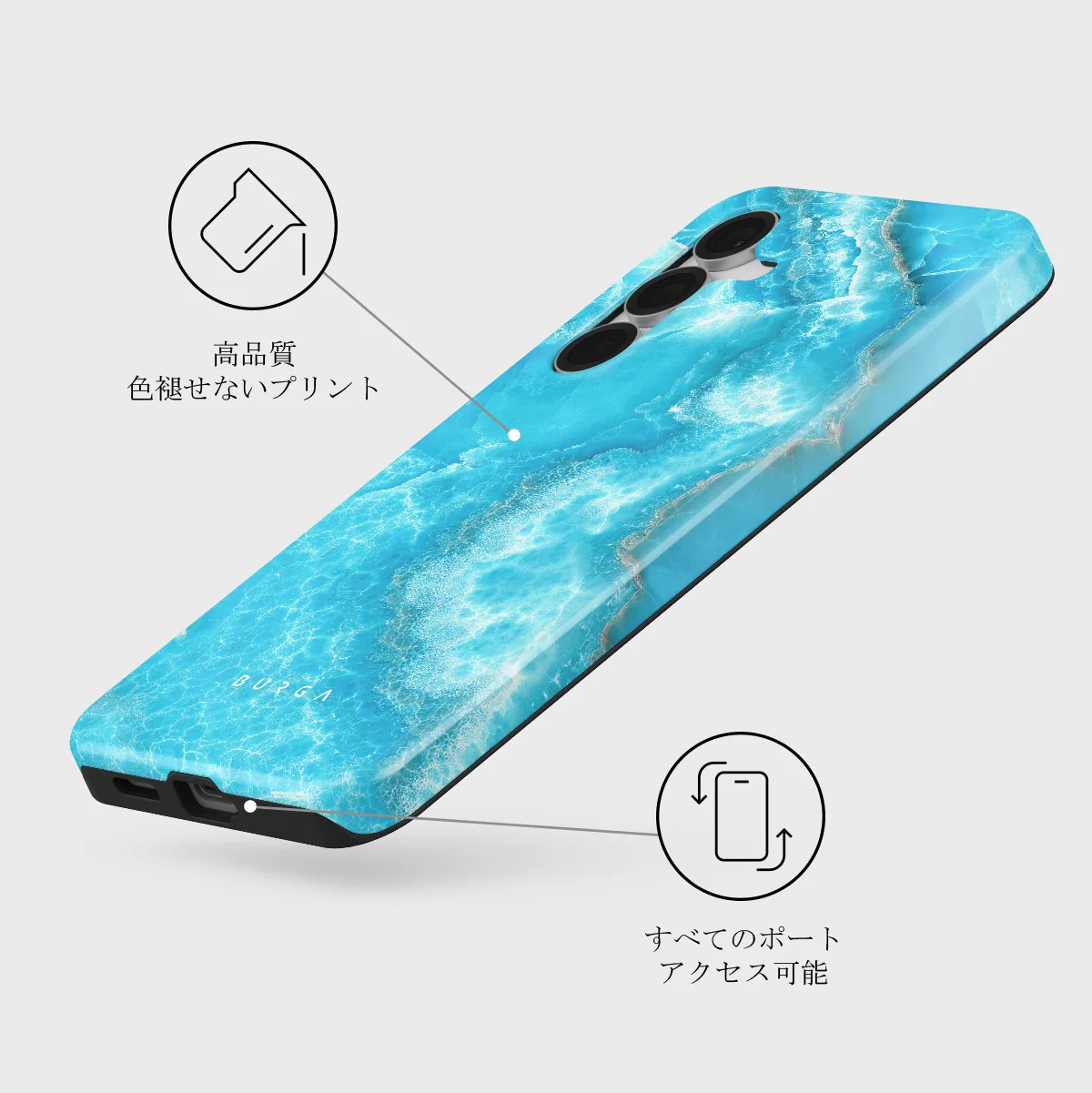 Ocean Waves - Samsung Galaxy S25 FE ケース