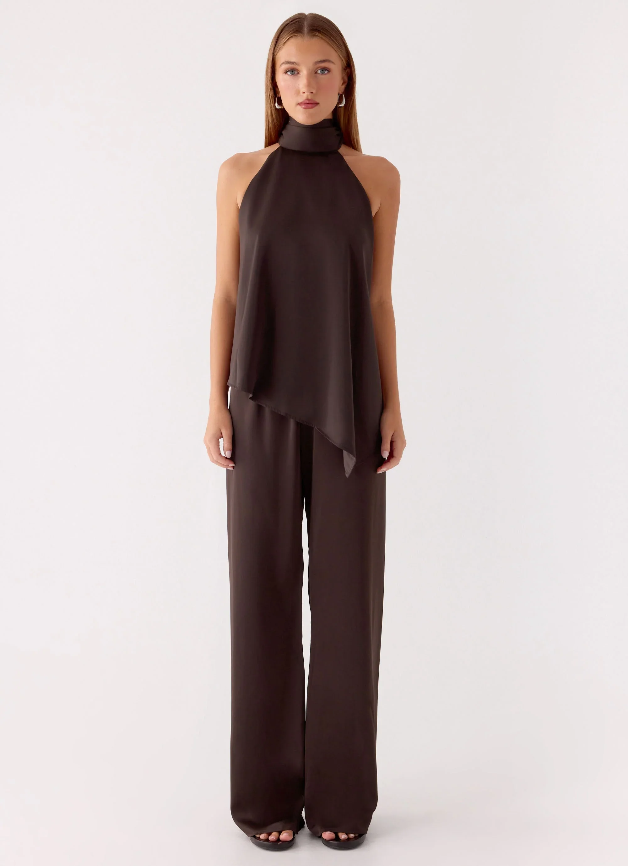 Marah Halter Top - Chocolate