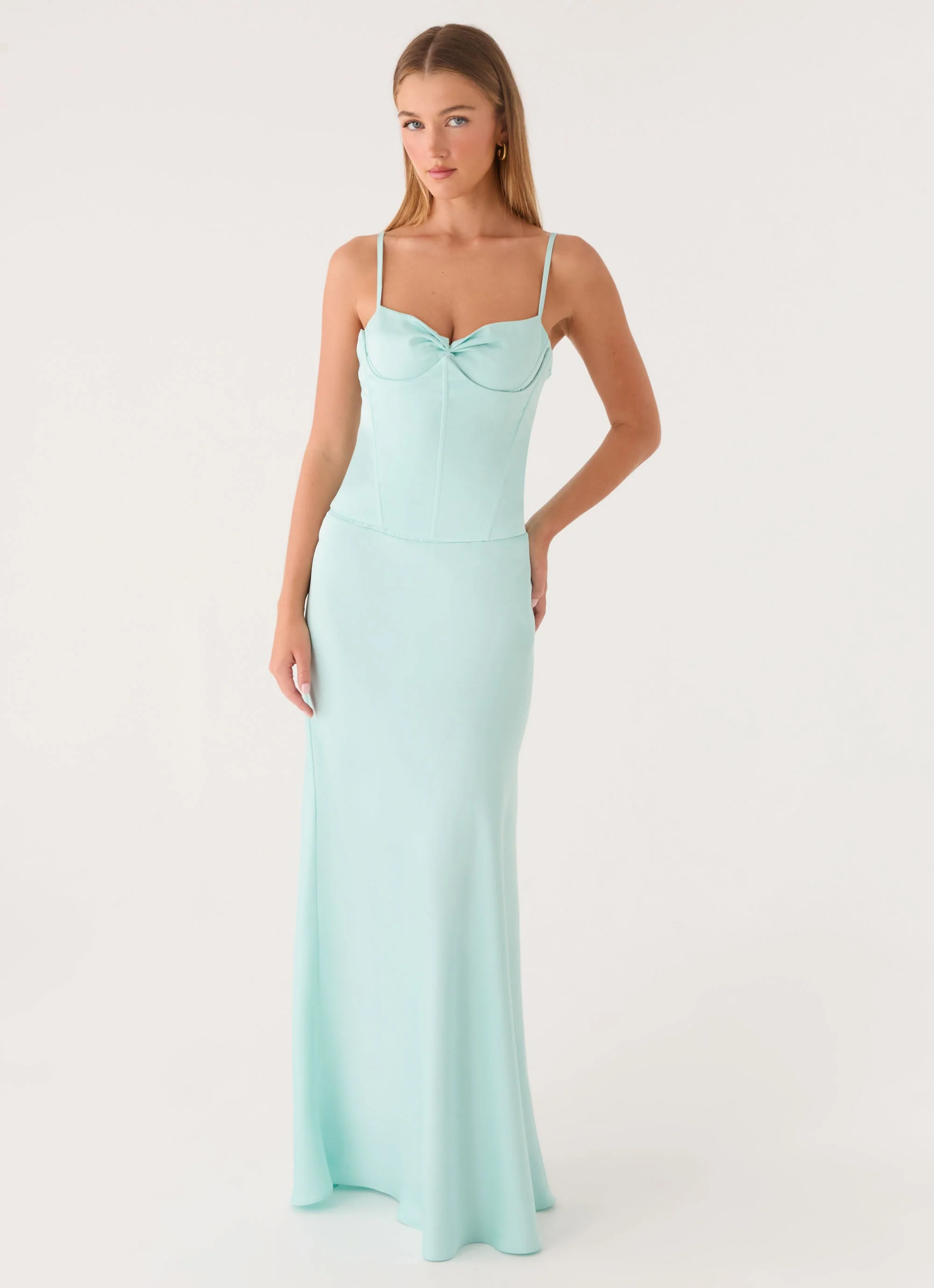 Merritt Maxi Dress - Aqua - luluinthesky