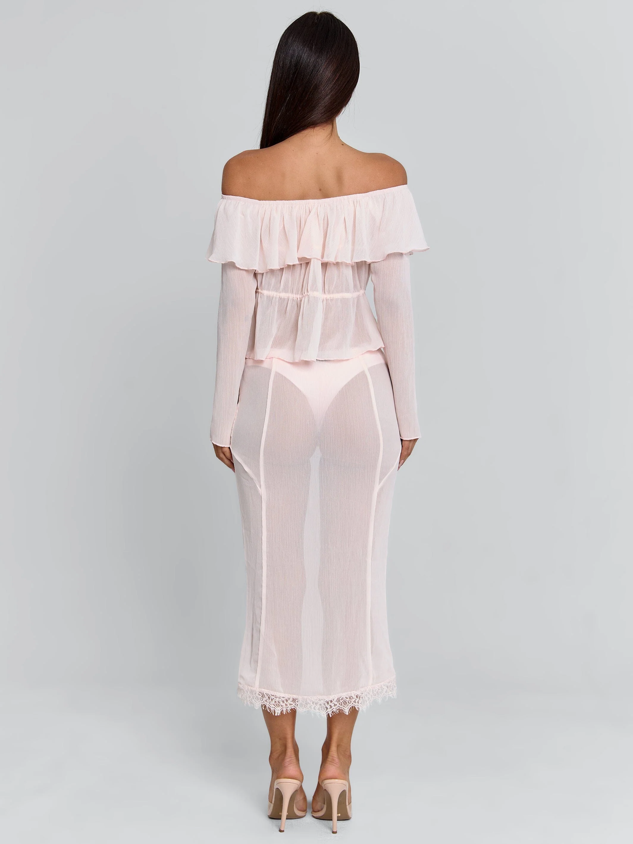 Taraya Midi Skirt Pink
