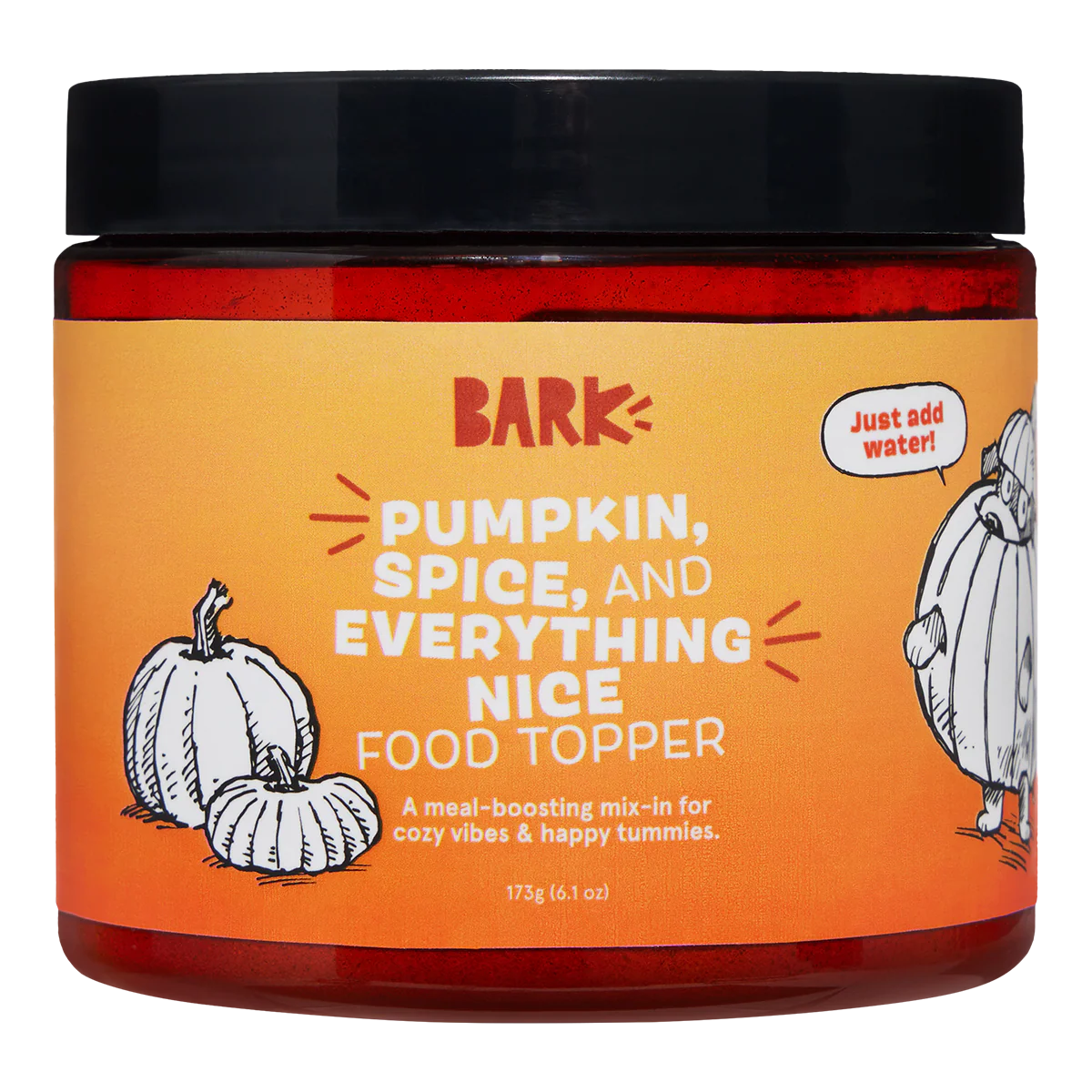 Pumpkin Spice, And Everything Nice Vegetarian Dog Food Meal Topper, 6.1 oz