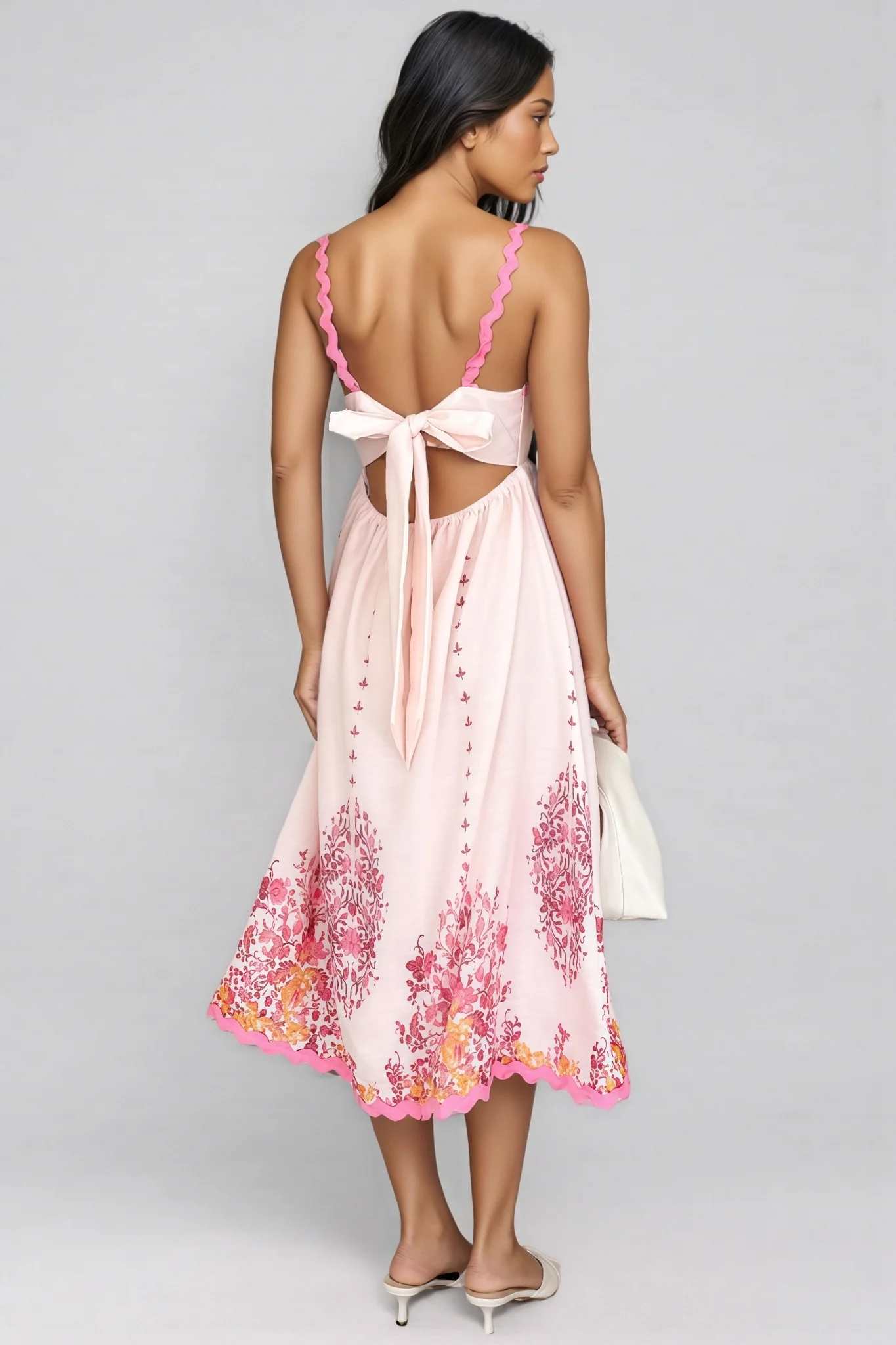 Nyssa Wave Skirt Halter Maxi Dress
