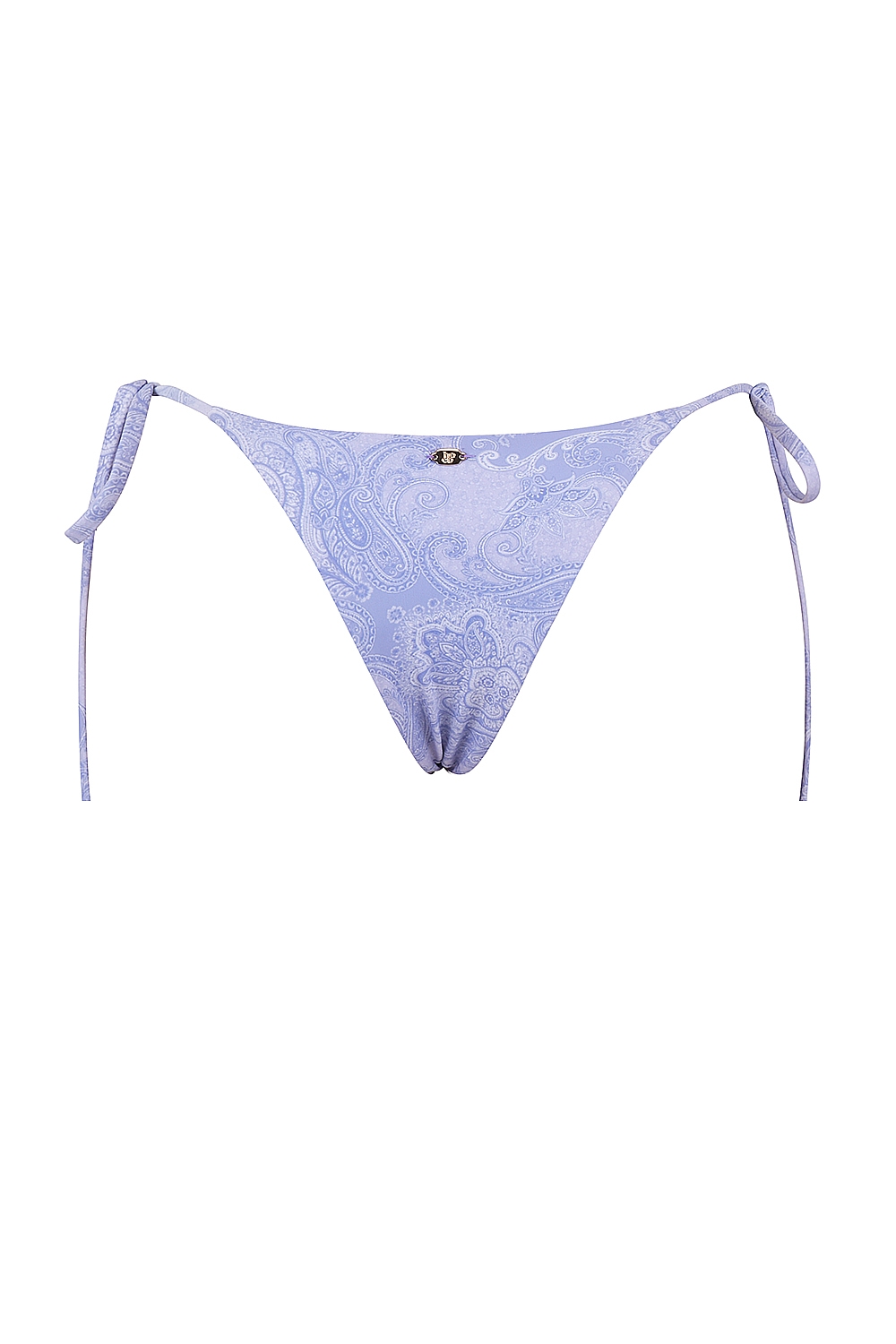 Lavender Paisley Tie Side Bikini Bottom