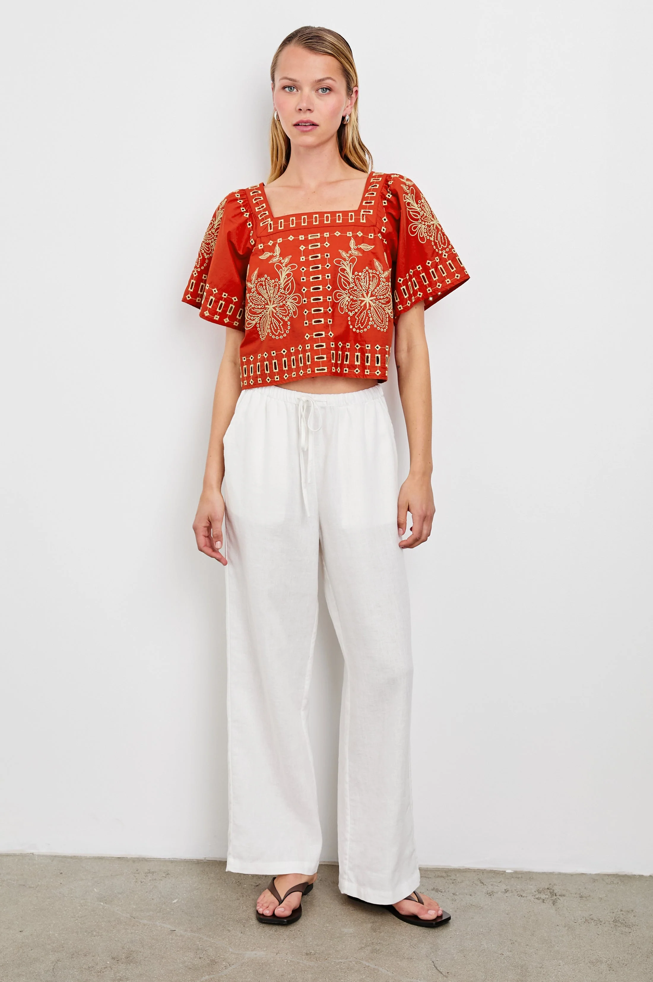 Laine Top - Terracotta