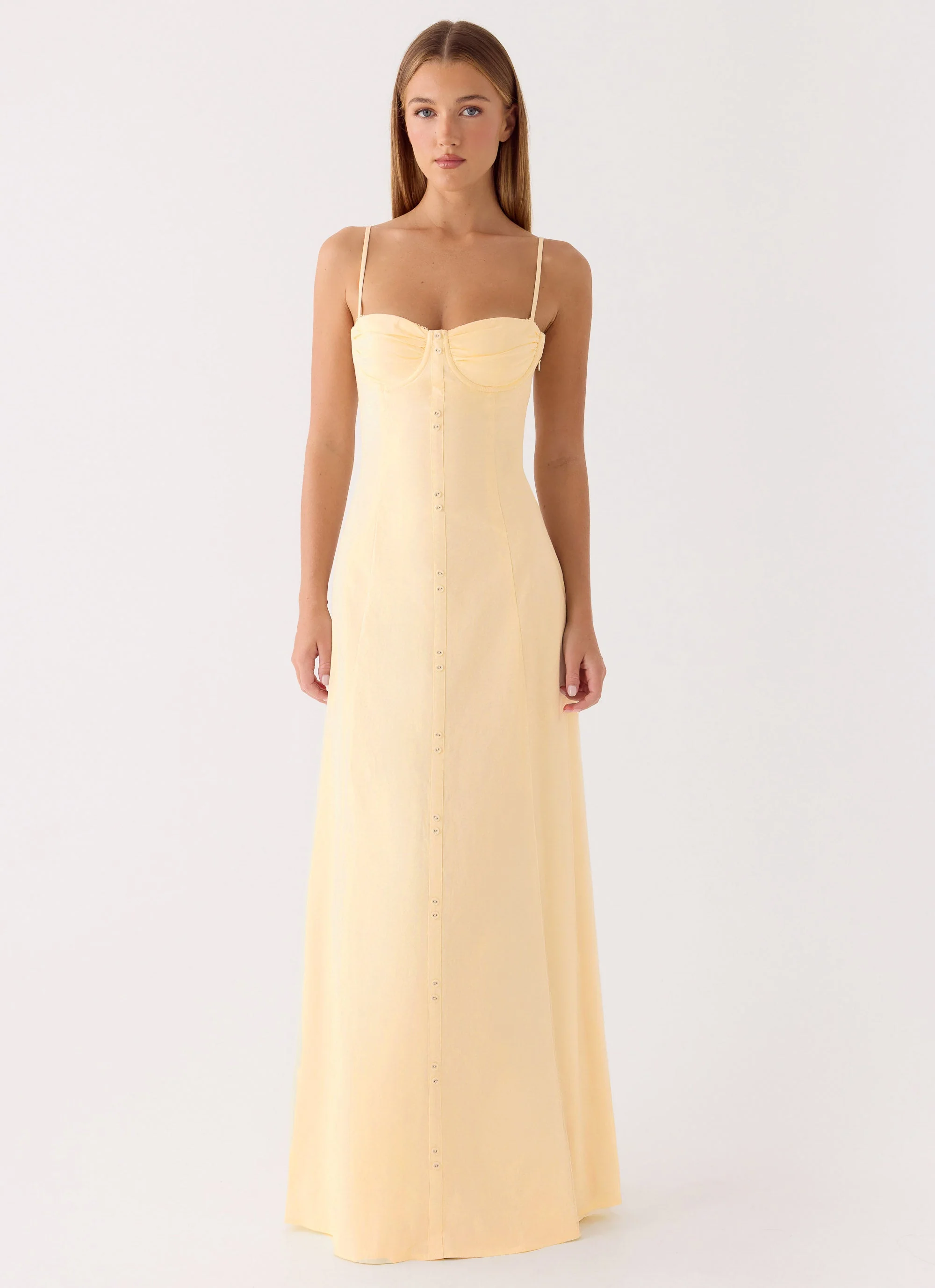 Samah Maxi Dress - Lemon