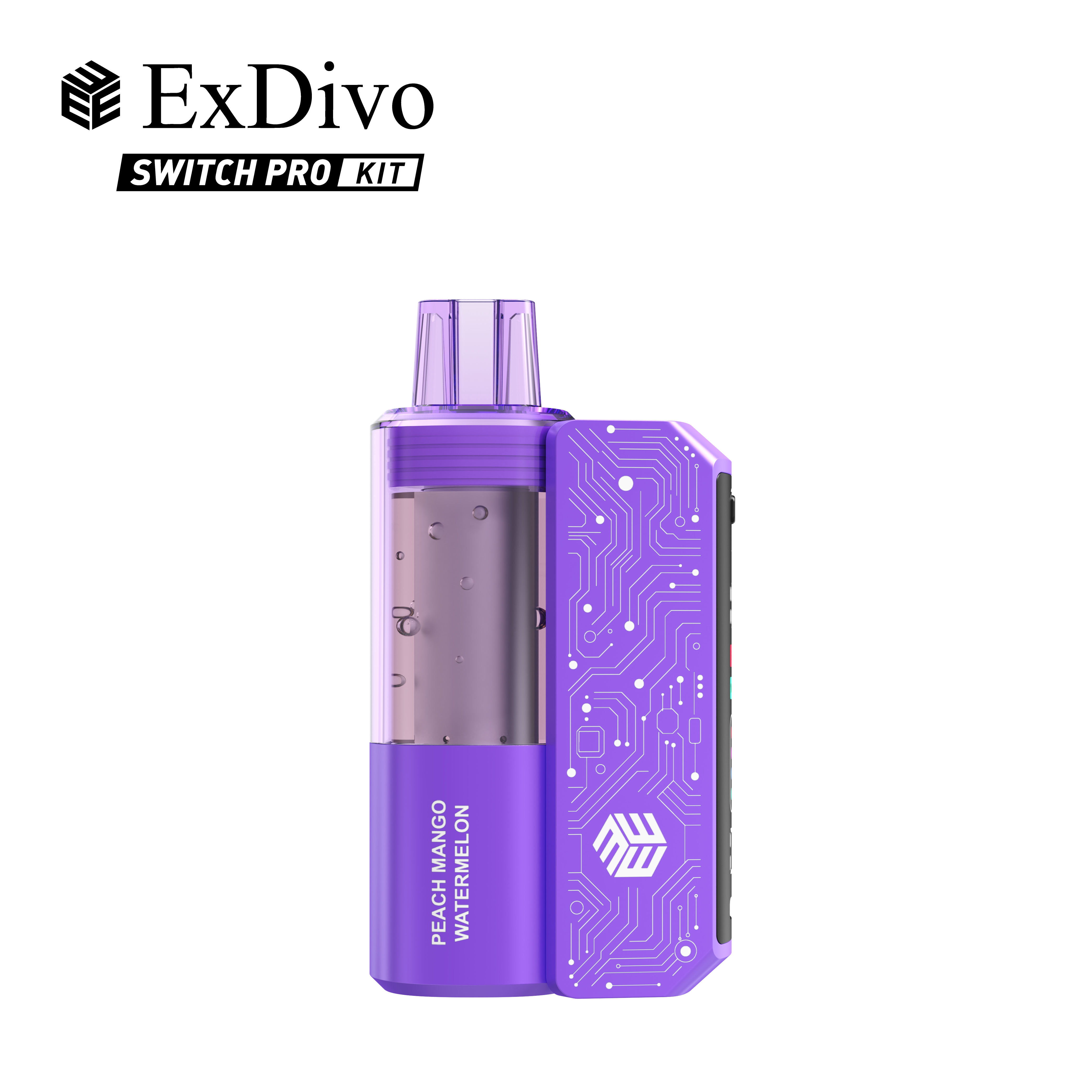 PEACH MANGO WATERMELON - ExDivo BRIGHT MIRROR 35K Replaceable VAPE kit