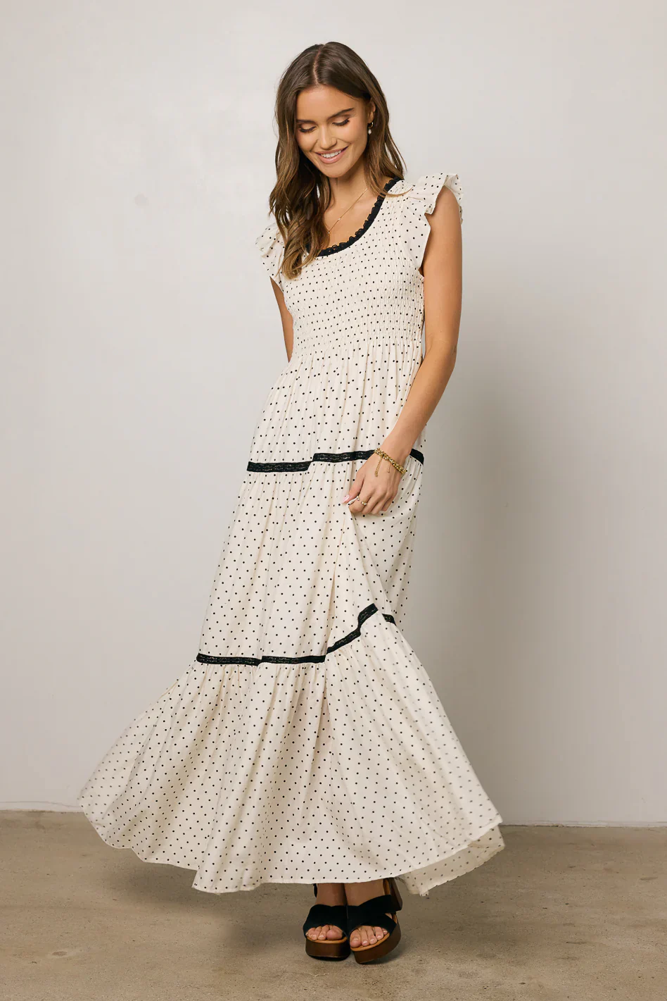 Faraday Polka Dot Maxi Dress