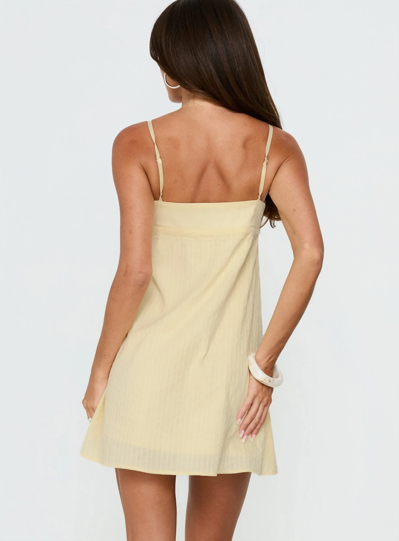 Lunya Mini Dress Lemon