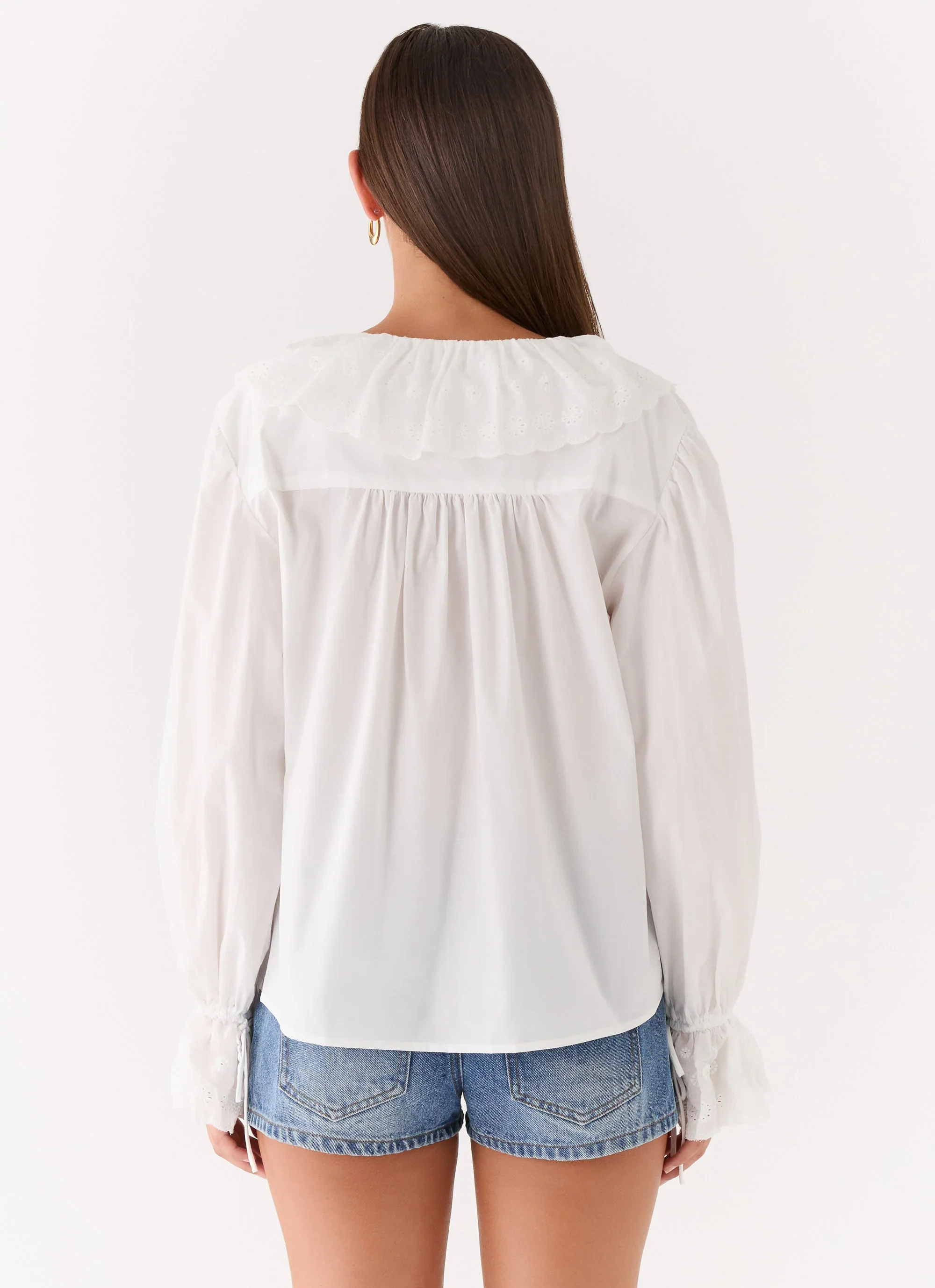 Verrin Cotton Blouse - White