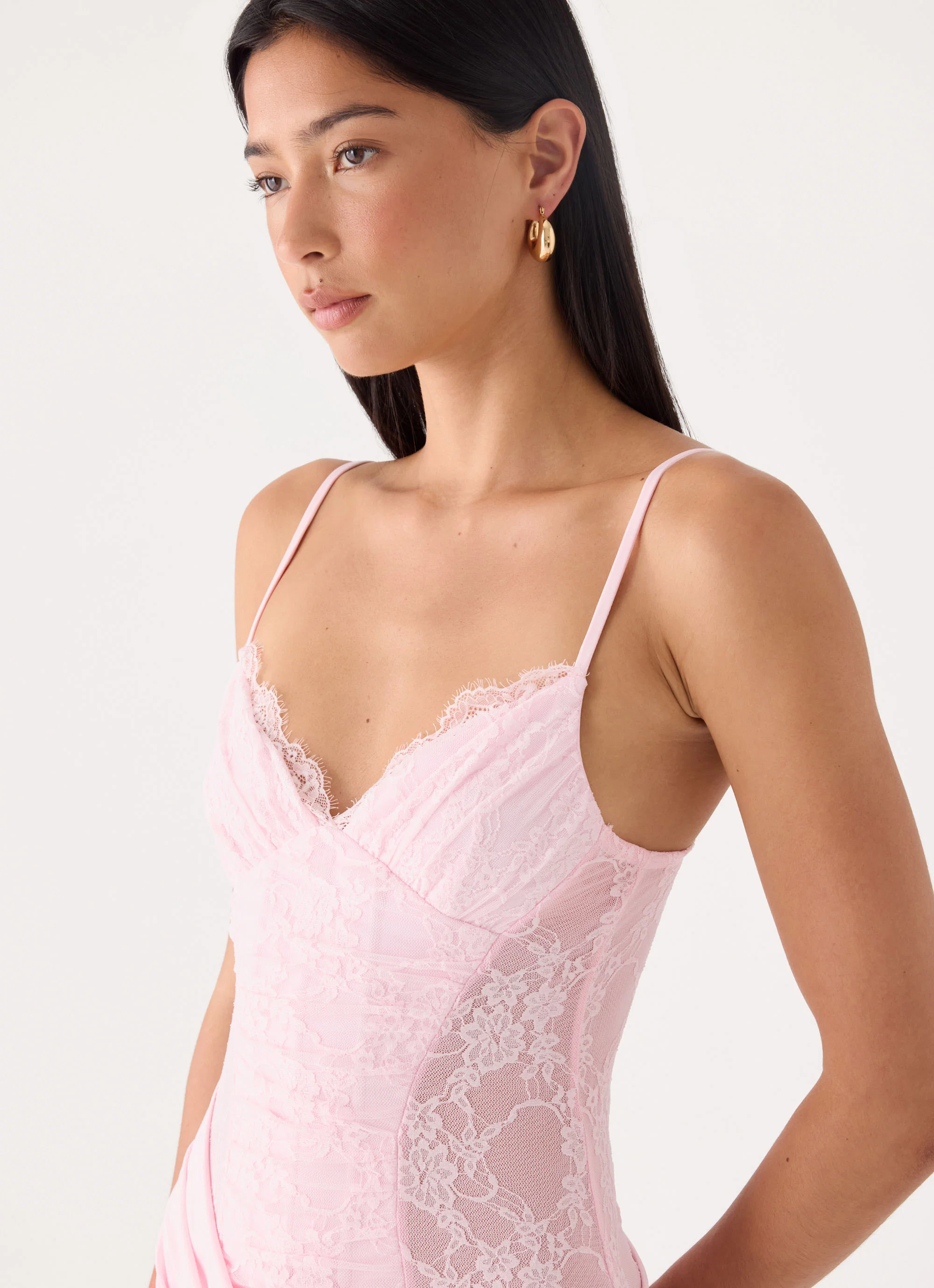 Anabeila Maxi Dress - Pink - FASHION NOB