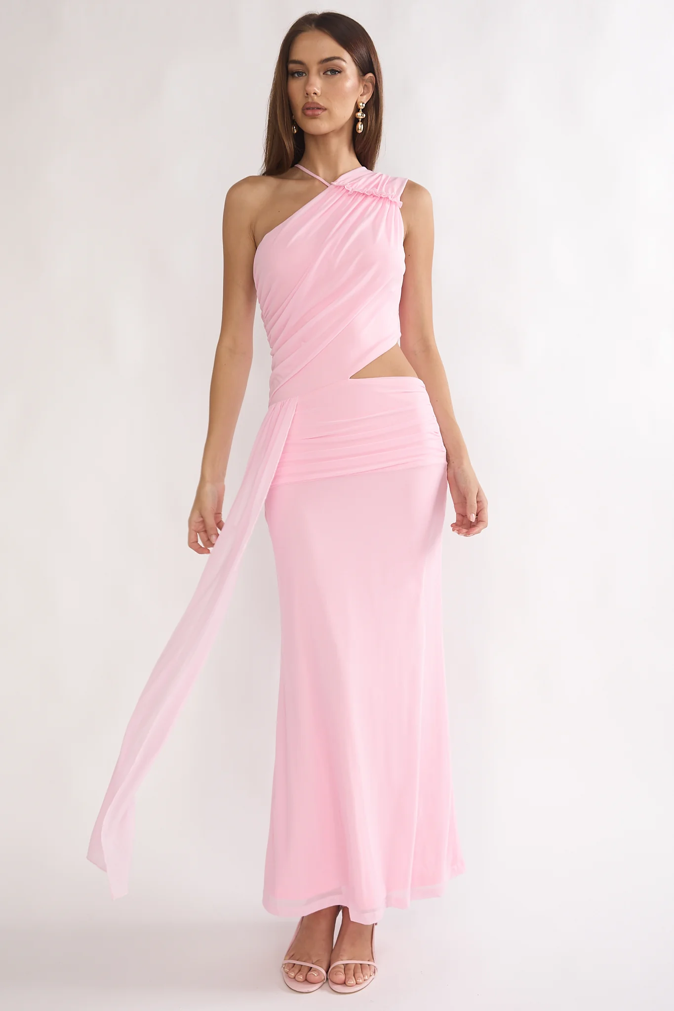 Out Loud Cut-Out Drape Maxi Dress Cheek