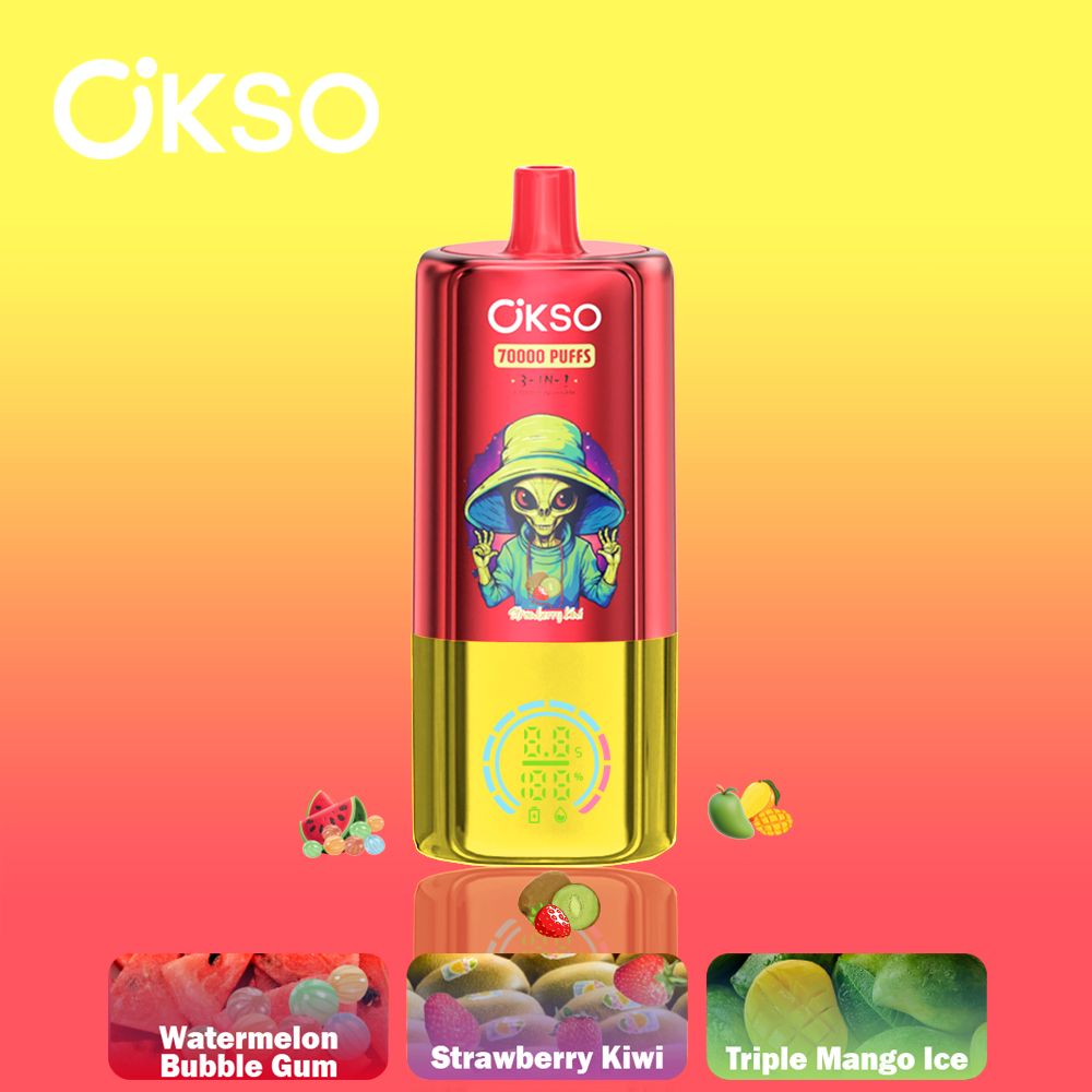 OKSO 3in1 170K Vape – 70K Puffs Rechargeable