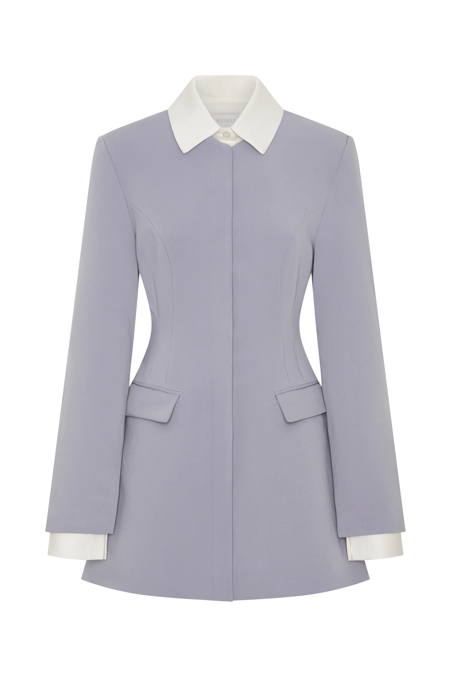 Gretchen Suiting Mini Dress - Grey