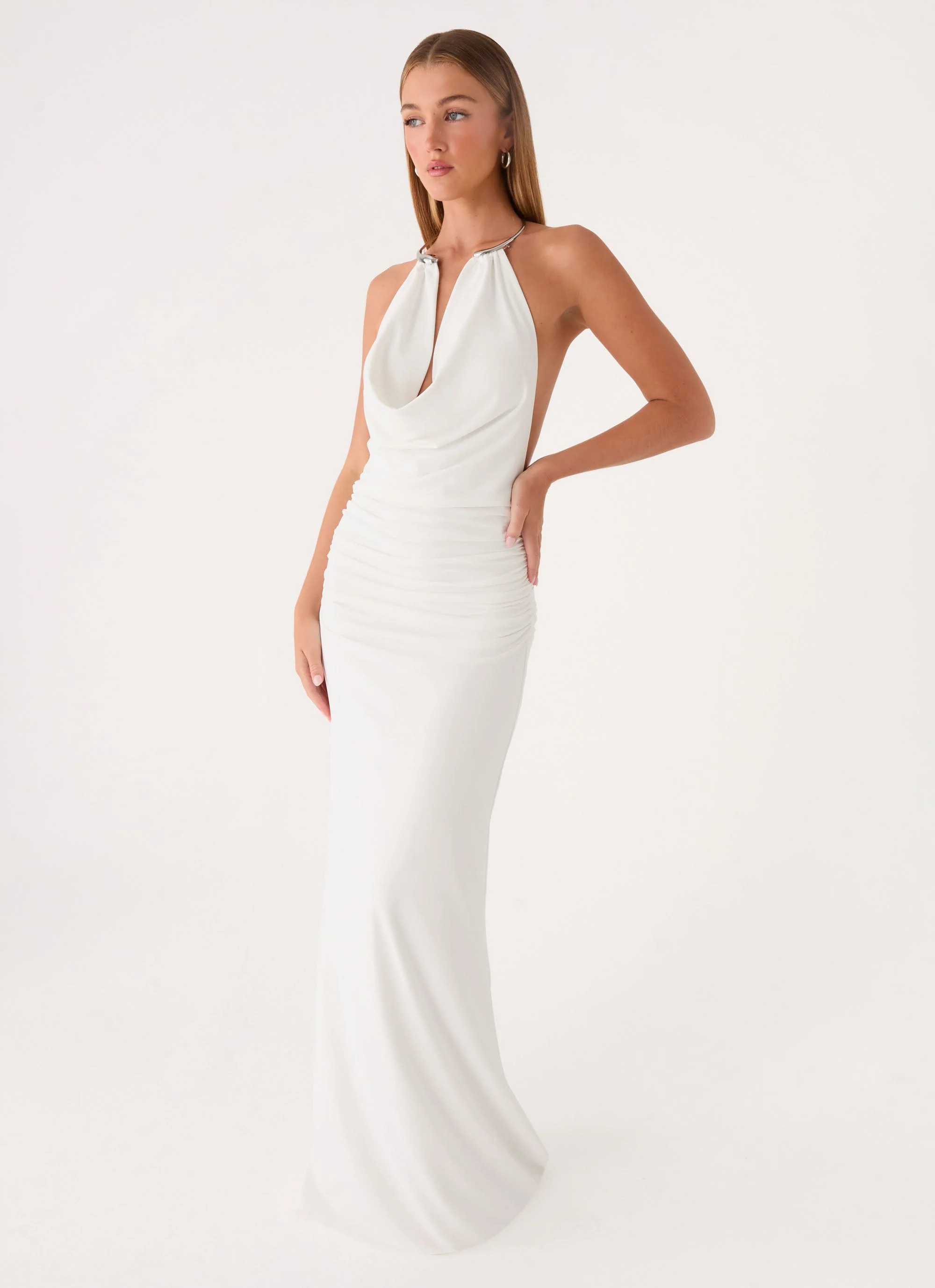 Hena Maxi Dress - White - luluinthesky
