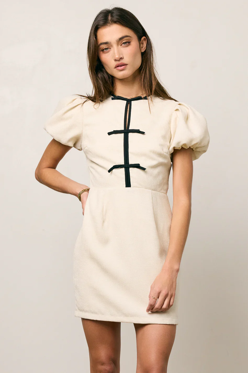 Laura Bow Mini Dress