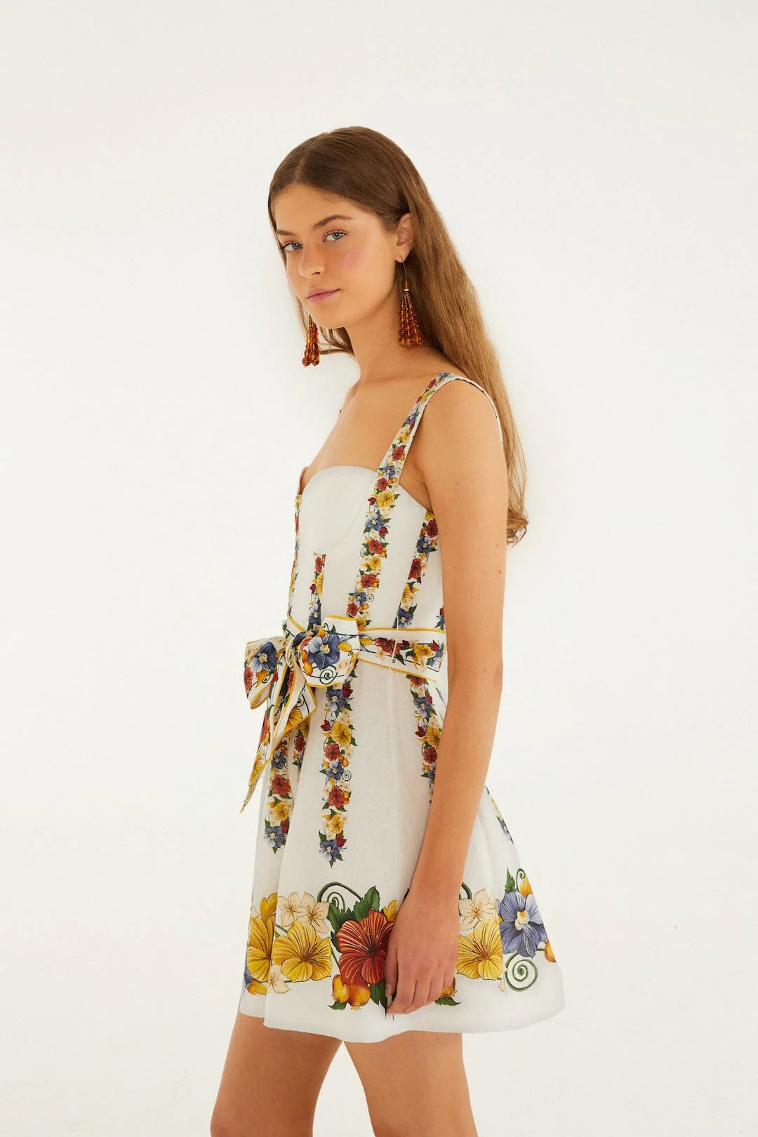 Off-White Tropi Belted Mini Dress