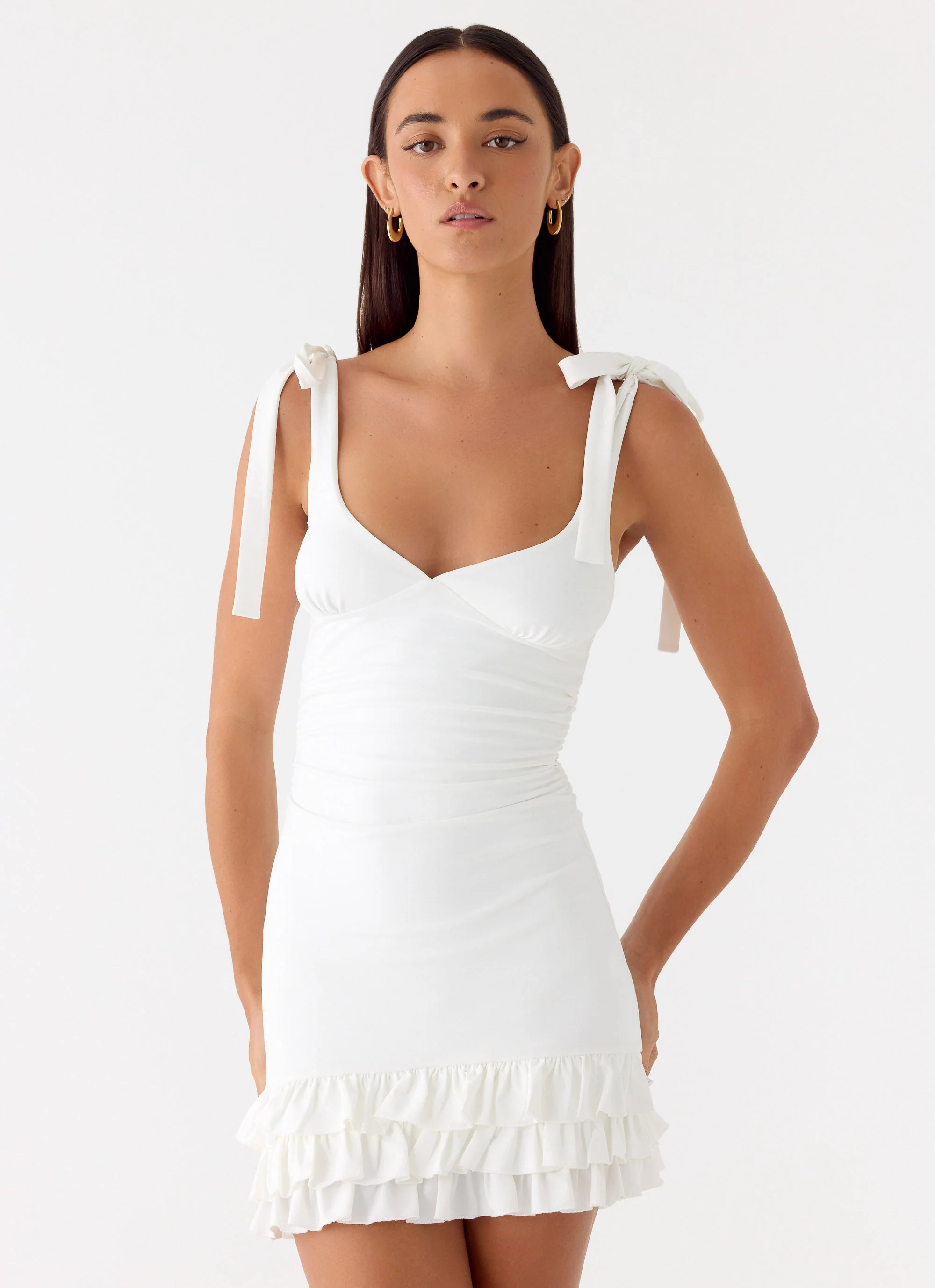 Laufey Mini Dress - White