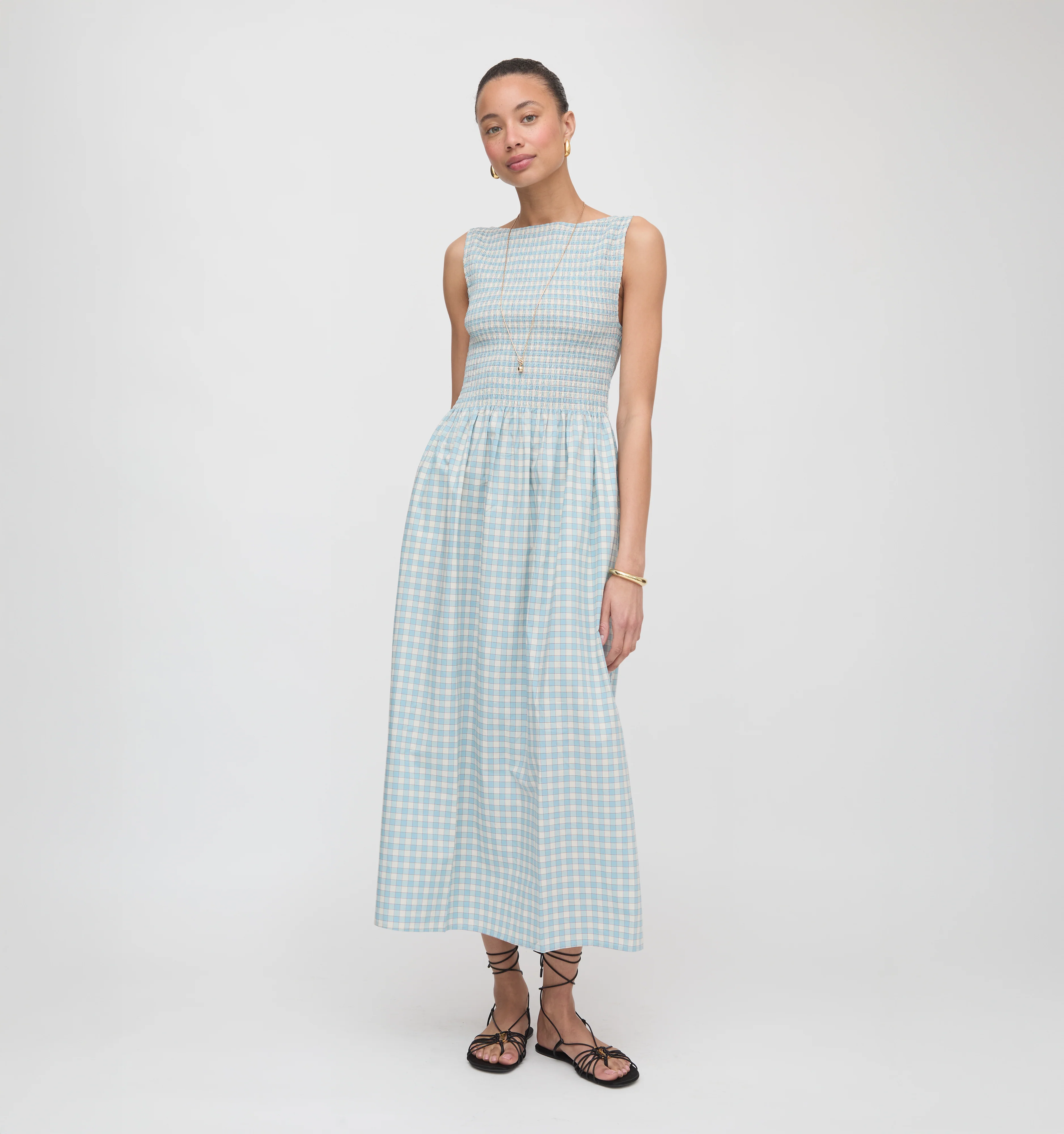 The Cosima Nap Dress - Blue/Red Gingham