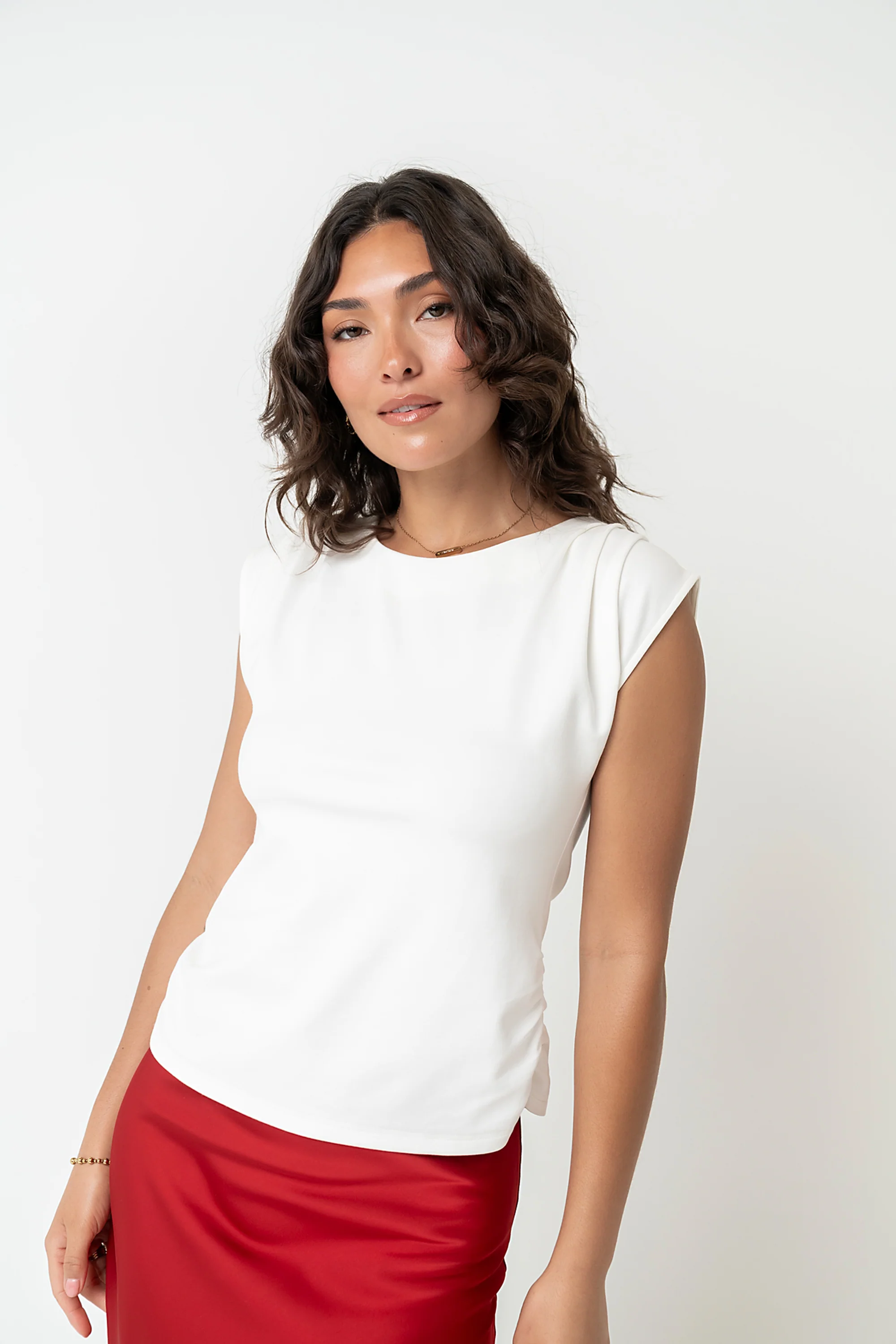 Jayden Pleated Top - FINAL SALE
