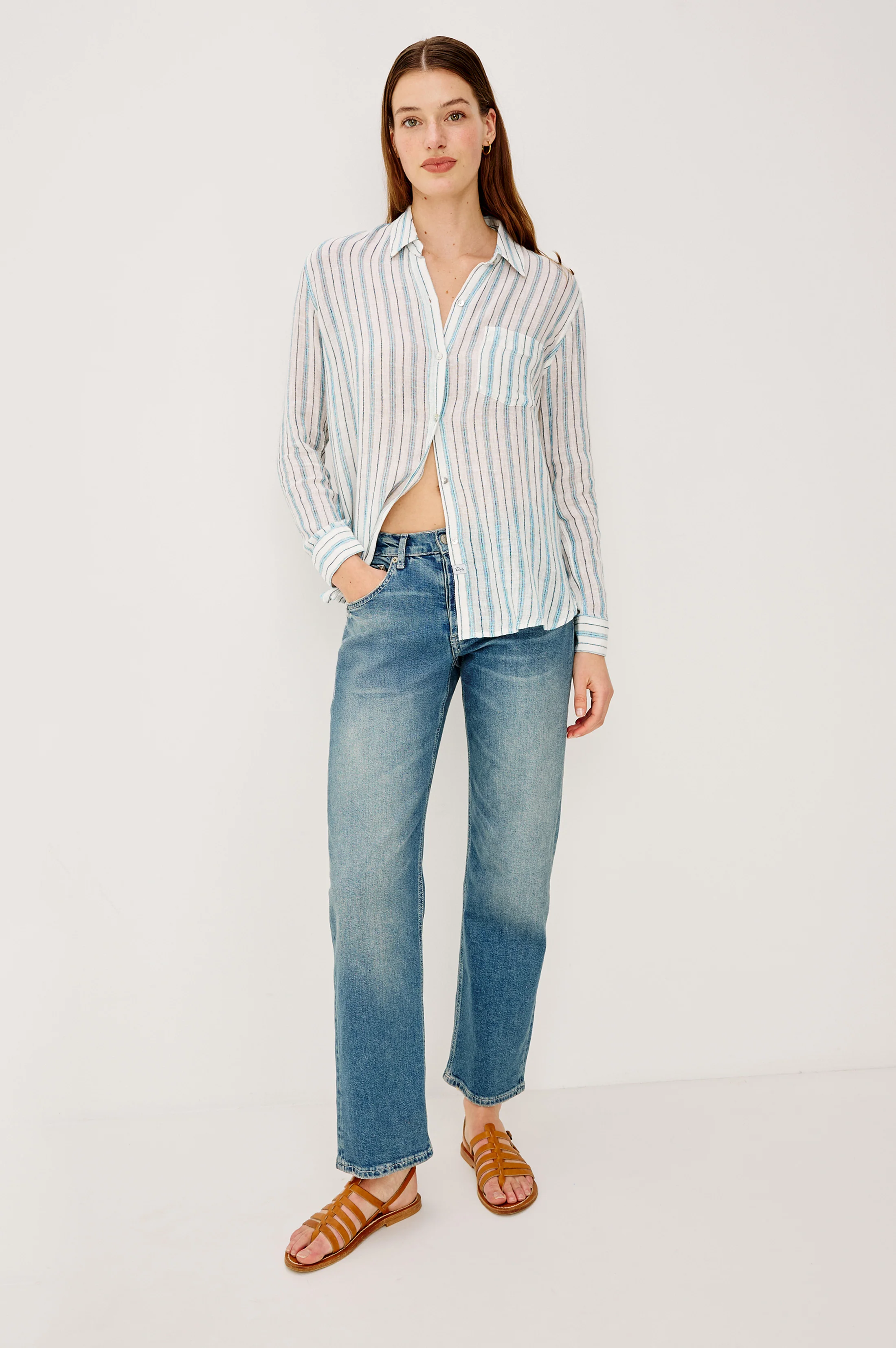 Charli Shirt - Windward Stripe