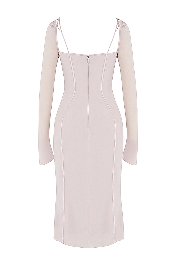 Crystal Cutout Midi Dress